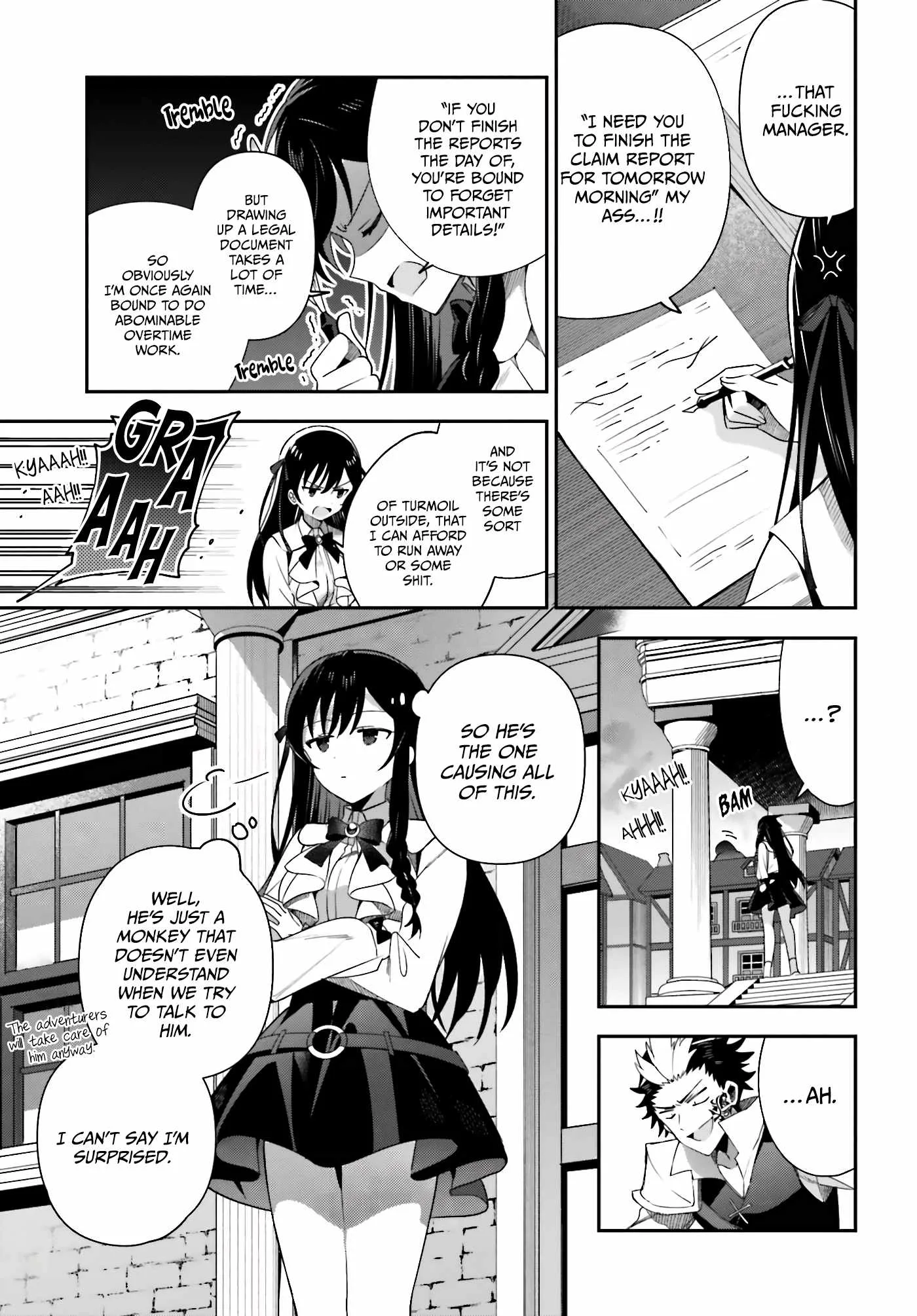 I’m the guild receptionist, but since I don’t want to work overtime, I think I’ll just solo the boss Chapter 5 page 17