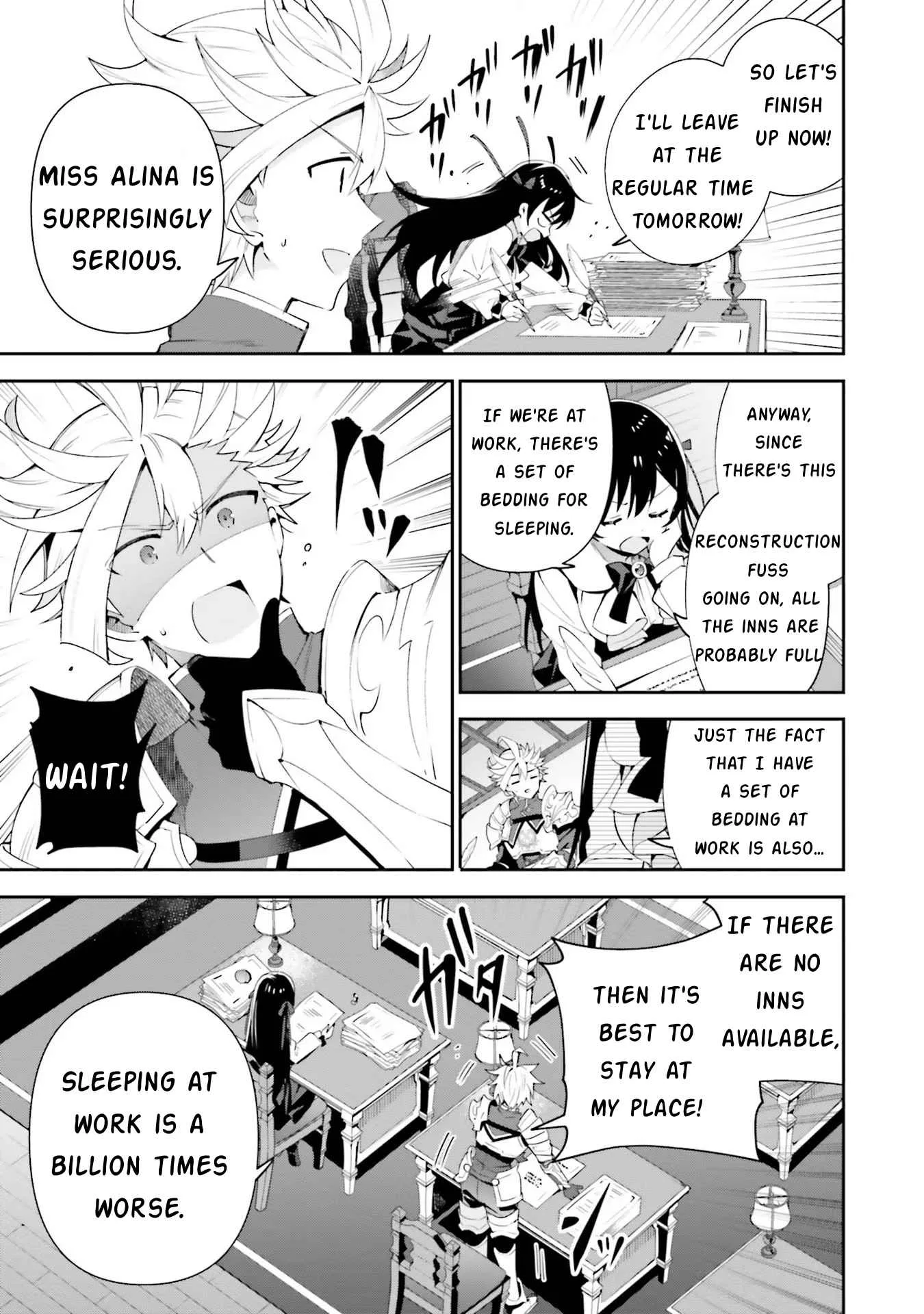 I’m the guild receptionist, but since I don’t want to work overtime, I think I’ll just solo the boss Chapter 7 page 9