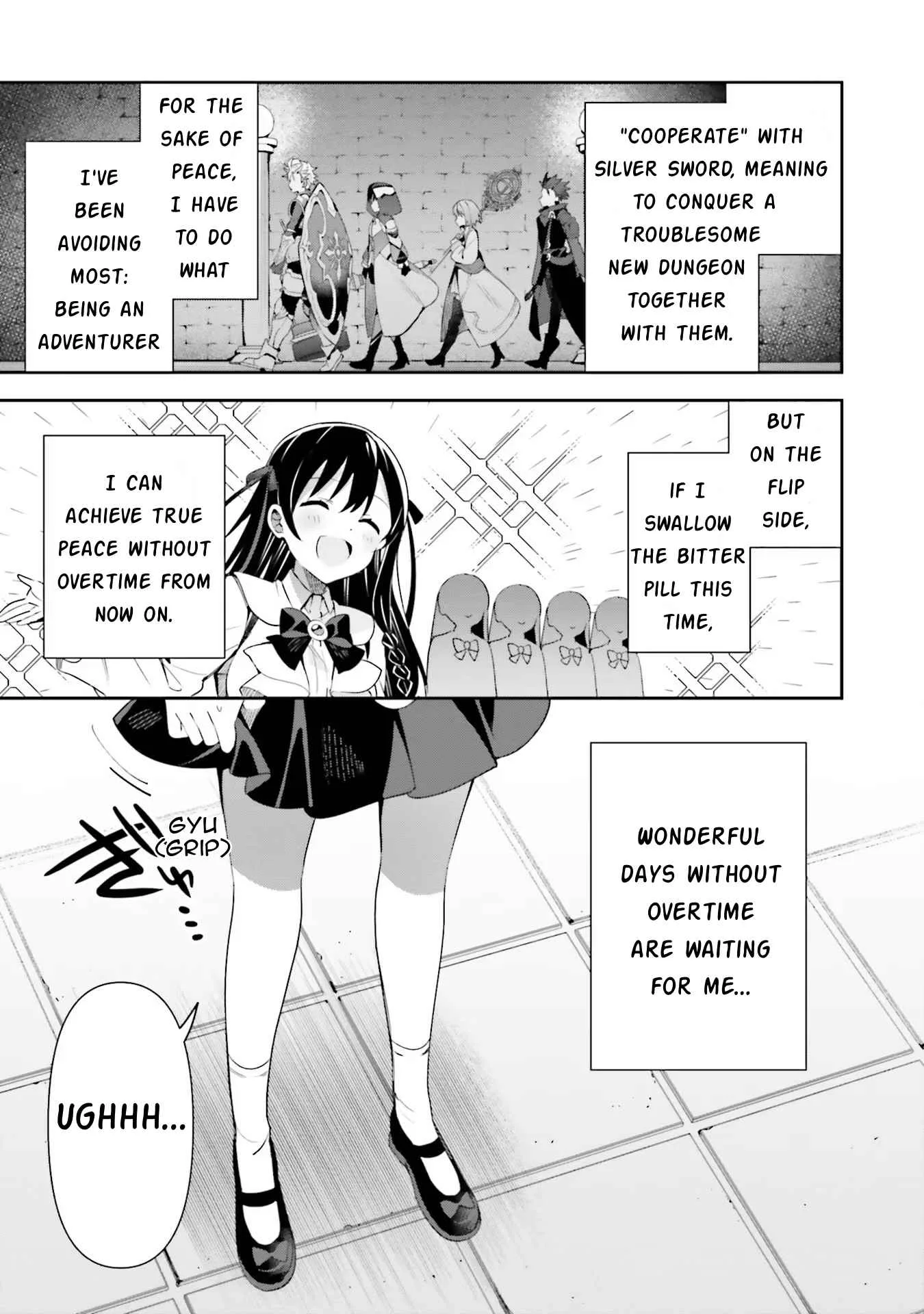 I’m the guild receptionist, but since I don’t want to work overtime, I think I’ll just solo the boss Chapter 10 page 21