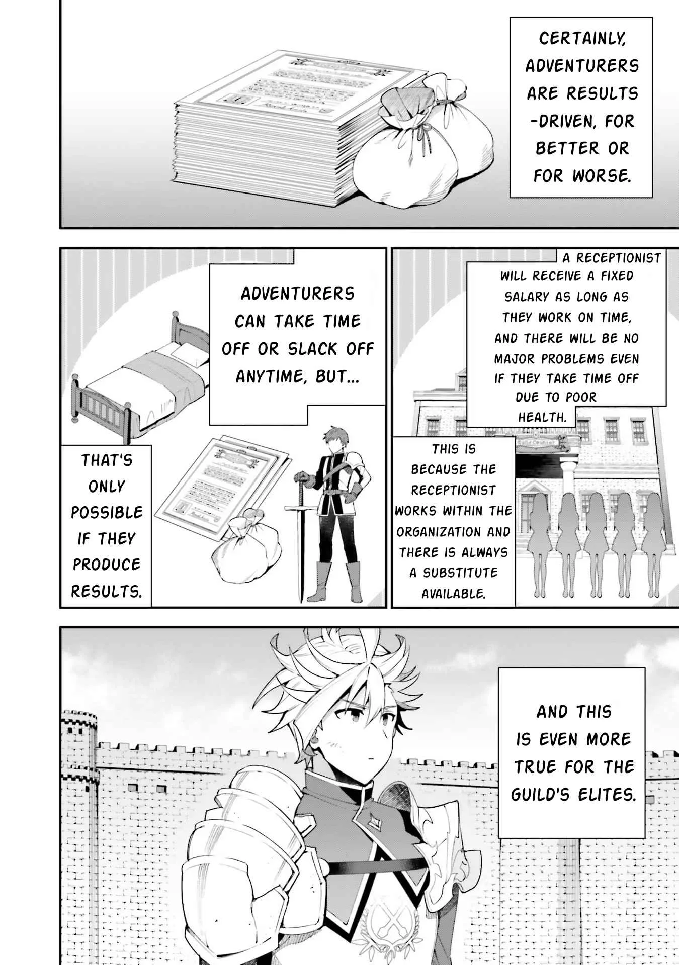 I’m the guild receptionist, but since I don’t want to work overtime, I think I’ll just solo the boss Chapter 10 page 16