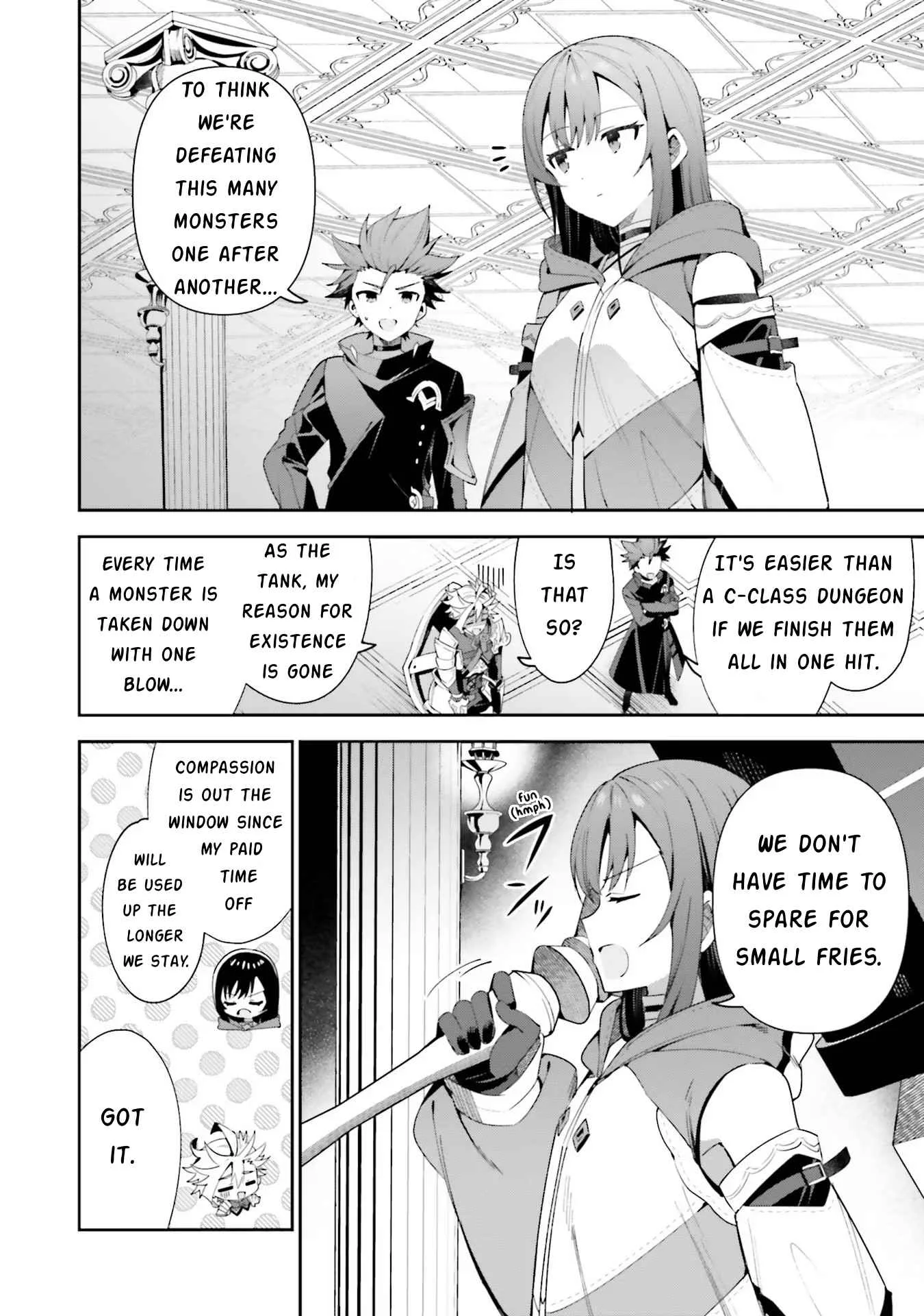 I’m the guild receptionist, but since I don’t want to work overtime, I think I’ll just solo the boss Chapter 12 page 16