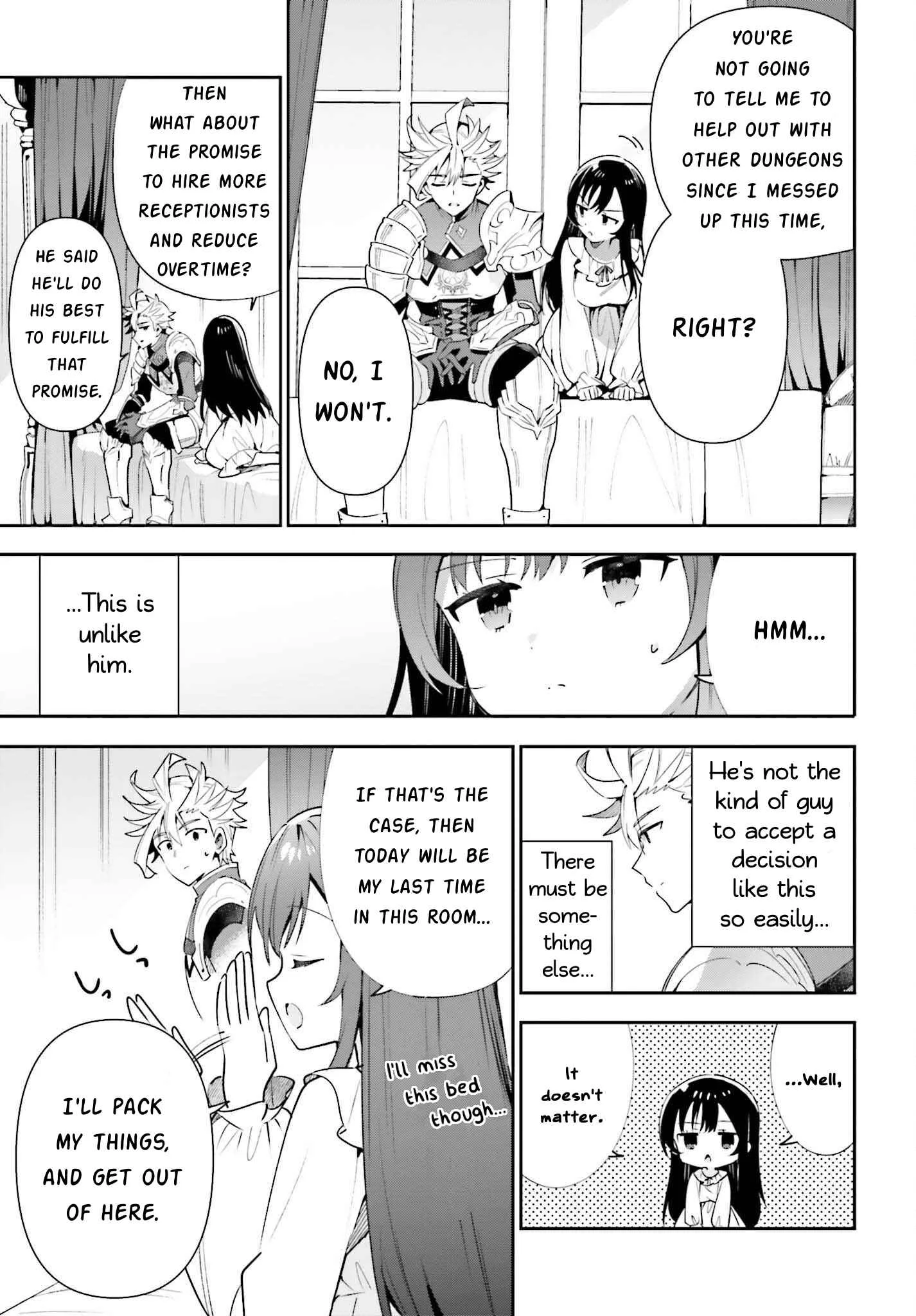 I’m the guild receptionist, but since I don’t want to work overtime, I think I’ll just solo the boss Chapter 14 page 19