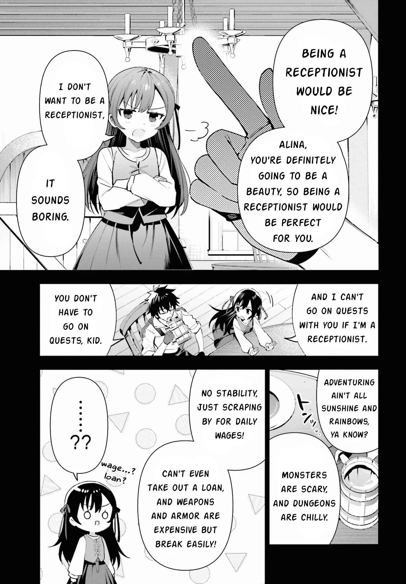 I’m the guild receptionist, but since I don’t want to work overtime, I think I’ll just solo the boss Chapter 15 page 7