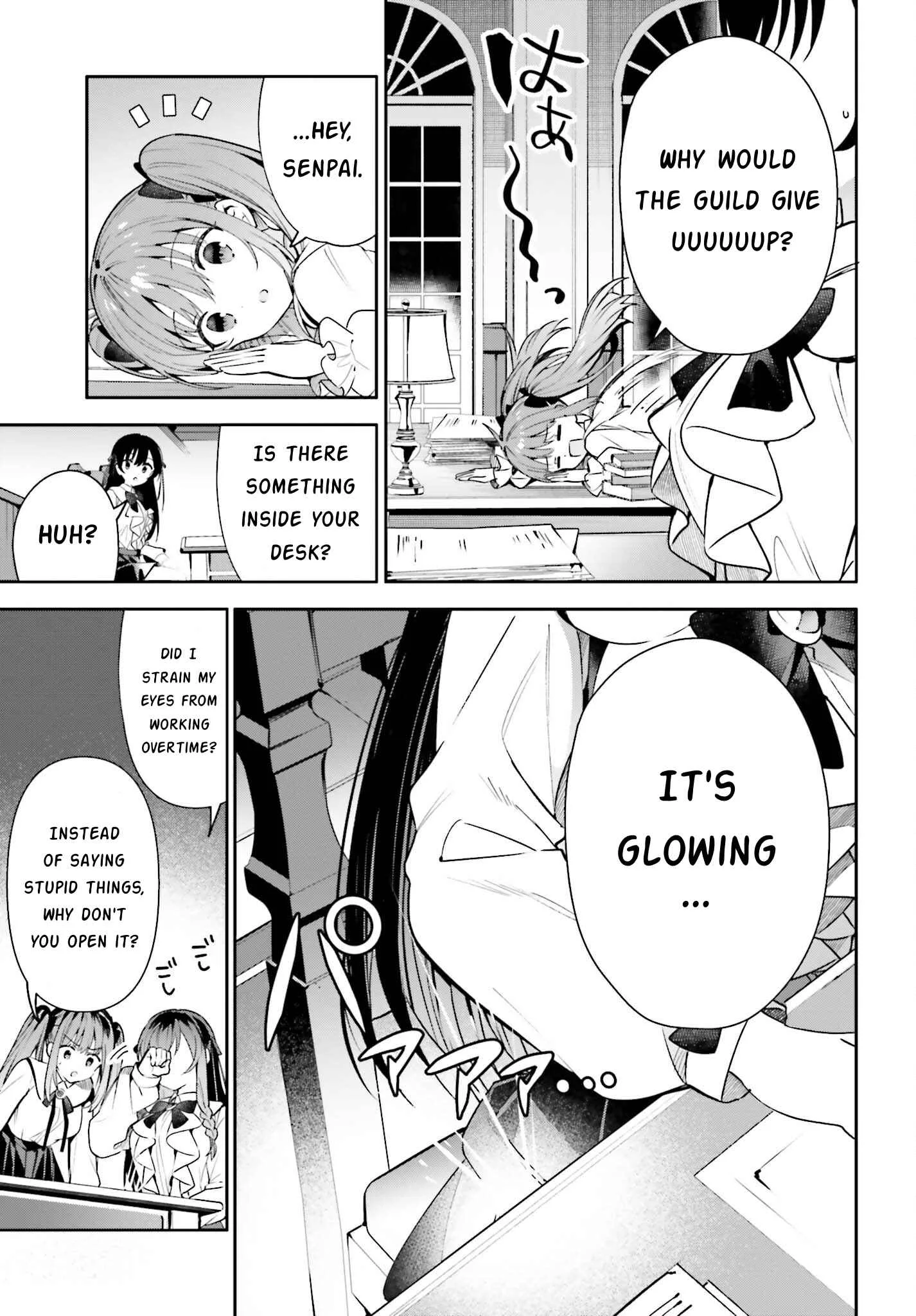 I’m the guild receptionist, but since I don’t want to work overtime, I think I’ll just solo the boss Chapter 19 page 7