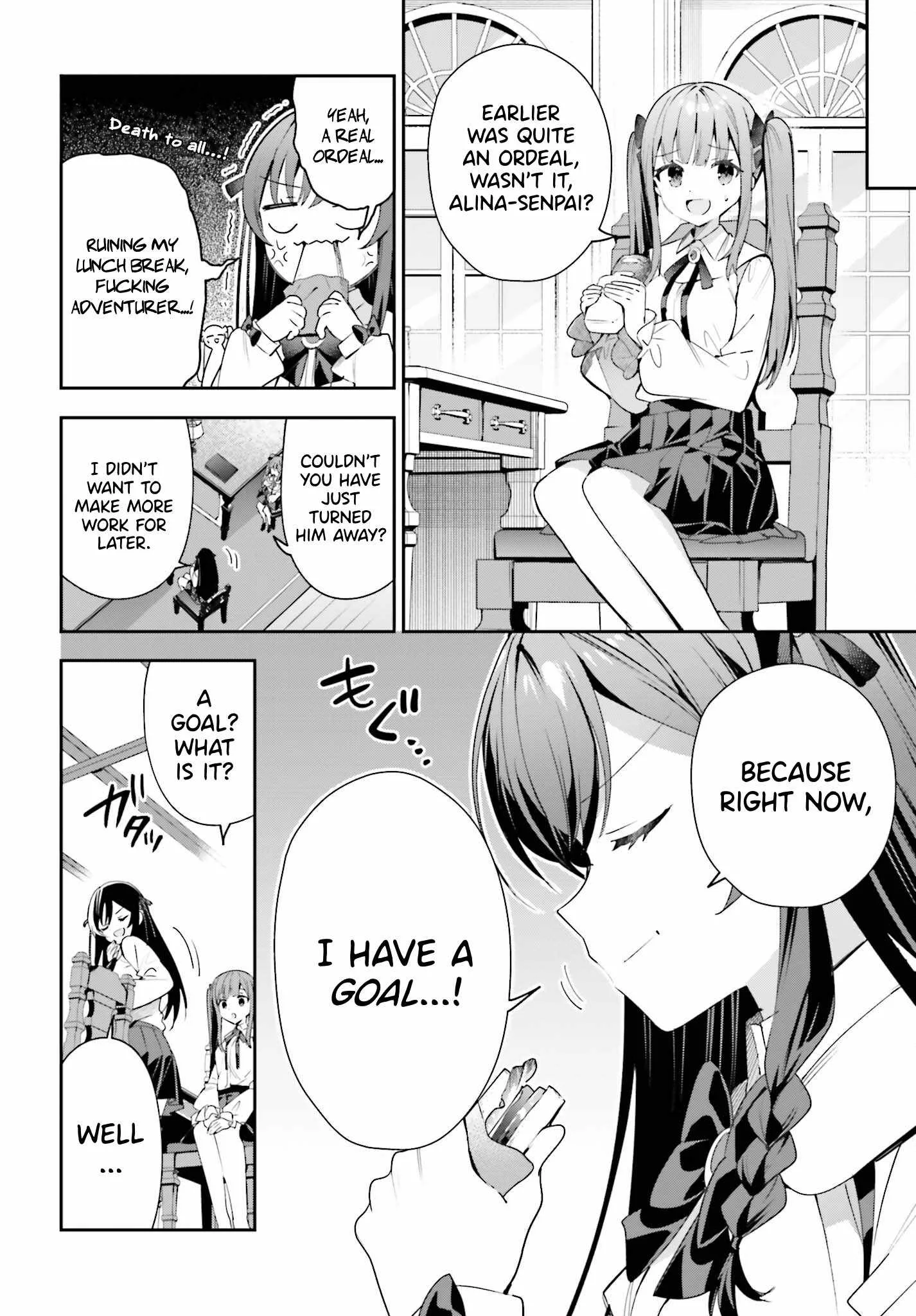 I’m the guild receptionist, but since I don’t want to work overtime, I think I’ll just solo the boss Chapter 24 page 4