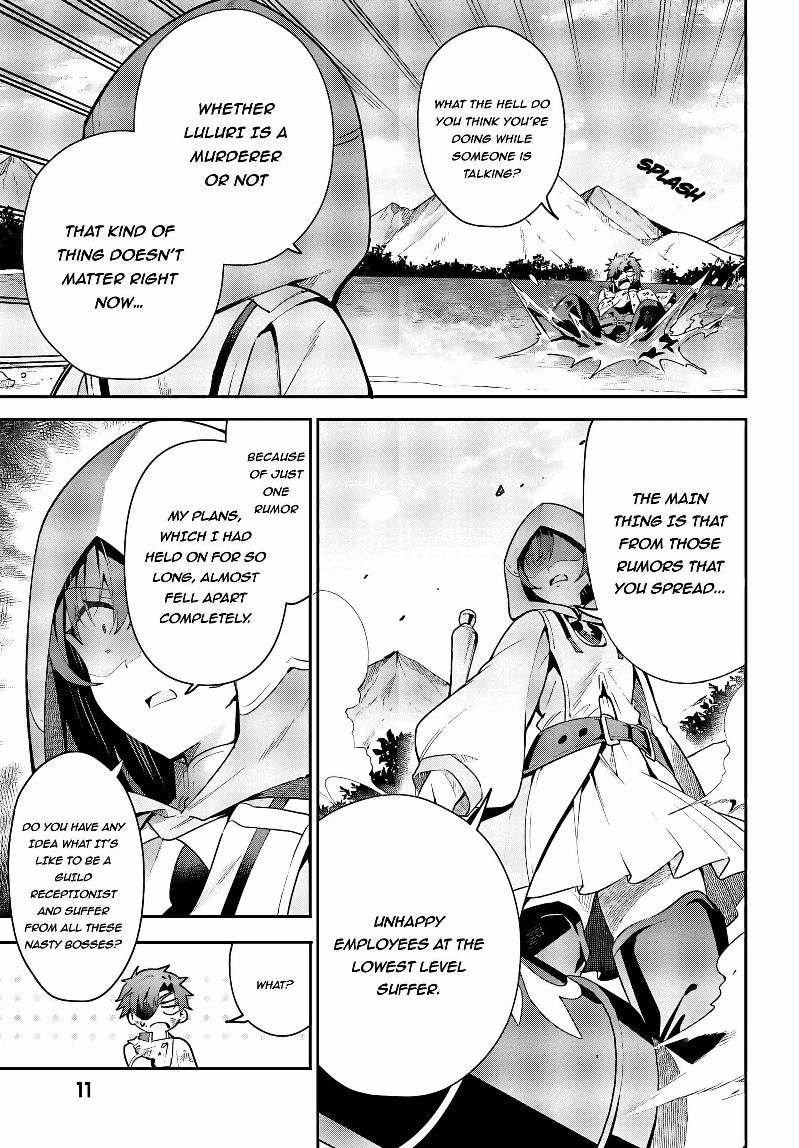 I’m the guild receptionist, but since I don’t want to work overtime, I think I’ll just solo the boss Chapter 28.1 page 4