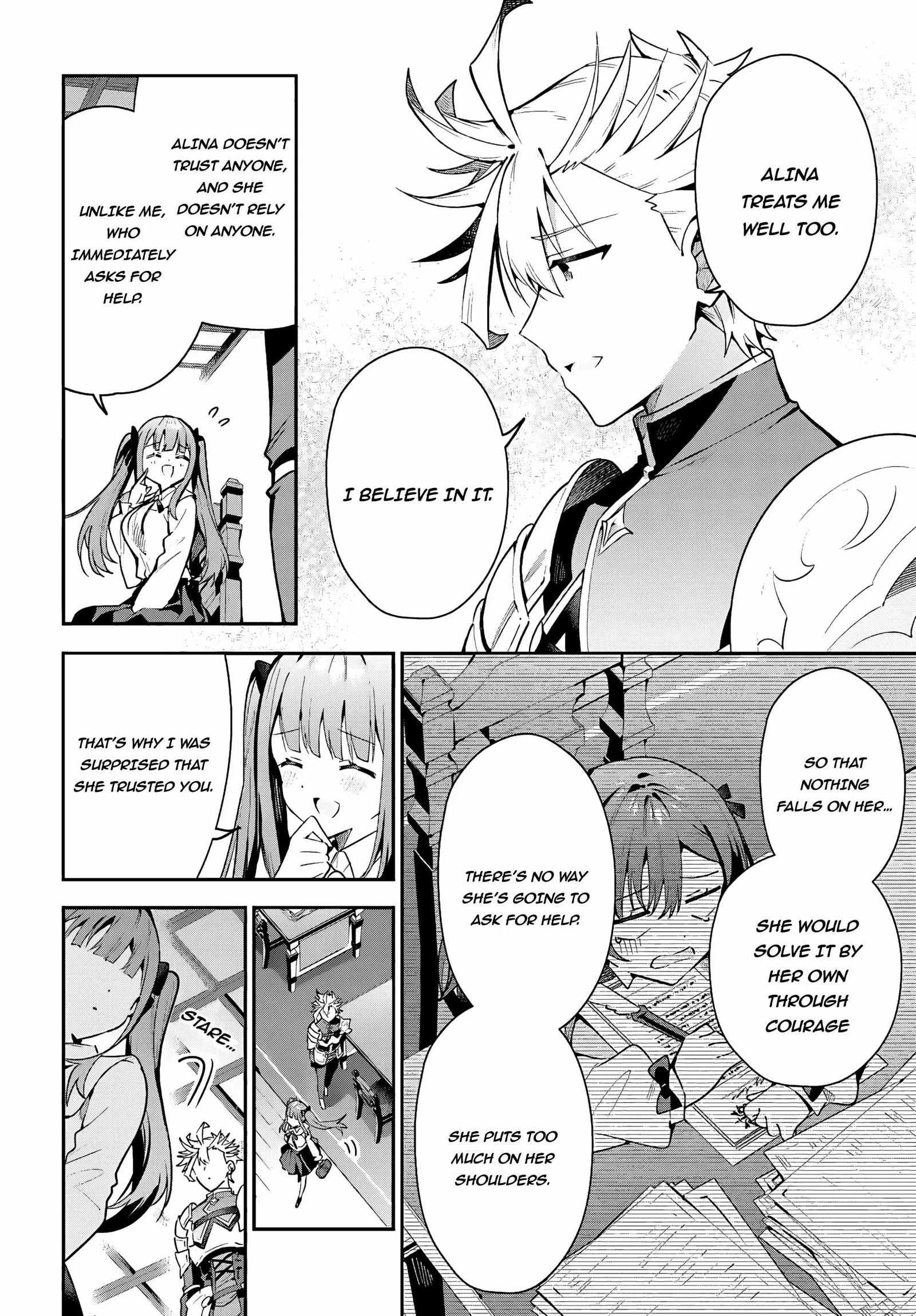 I’m the guild receptionist, but since I don’t want to work overtime, I think I’ll just solo the boss Chapter 28.1 page 12