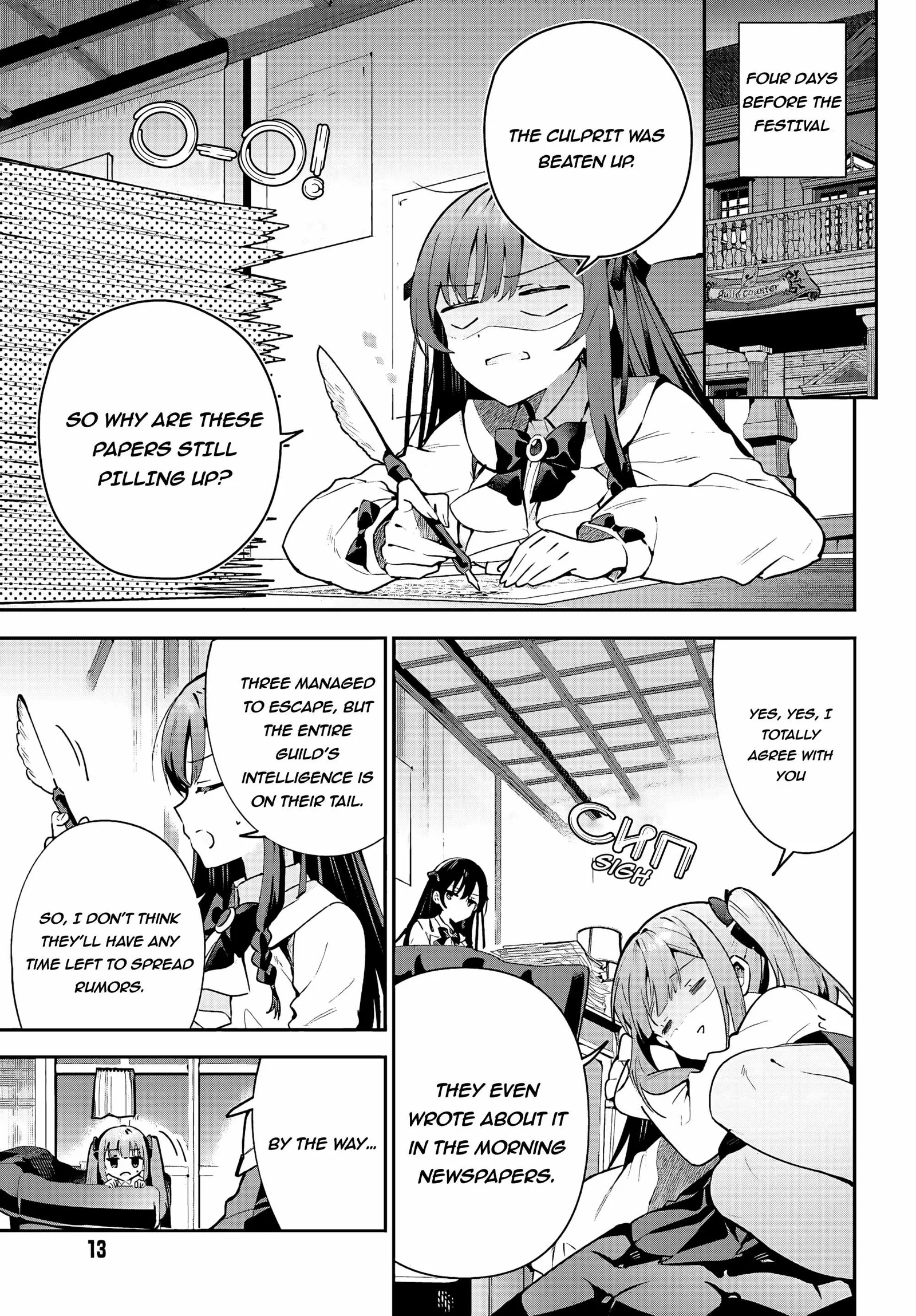 I’m the guild receptionist, but since I don’t want to work overtime, I think I’ll just solo the boss Chapter 28.1 page 6