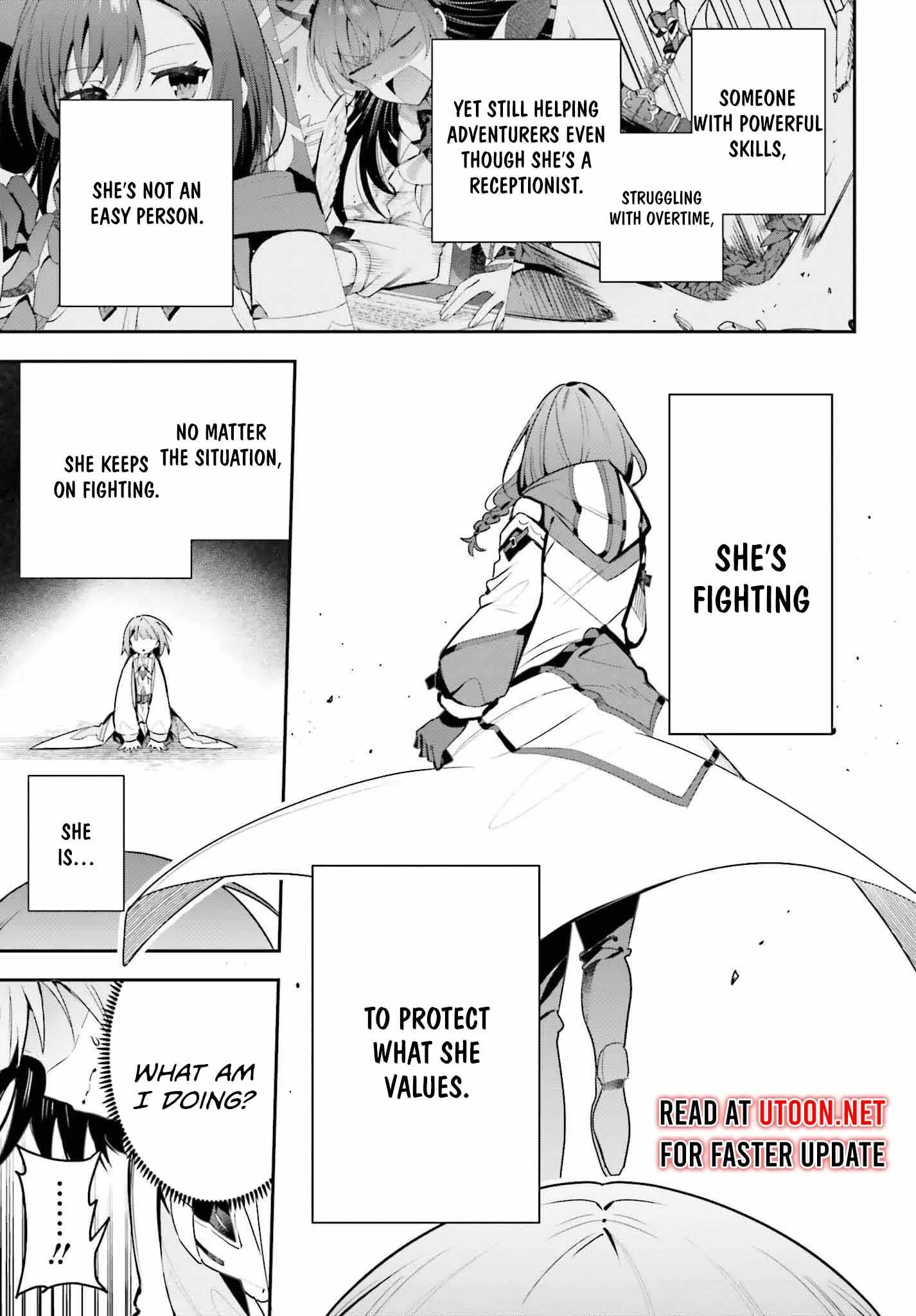 I’m the guild receptionist, but since I don’t want to work overtime, I think I’ll just solo the boss Chapter 36 page 31