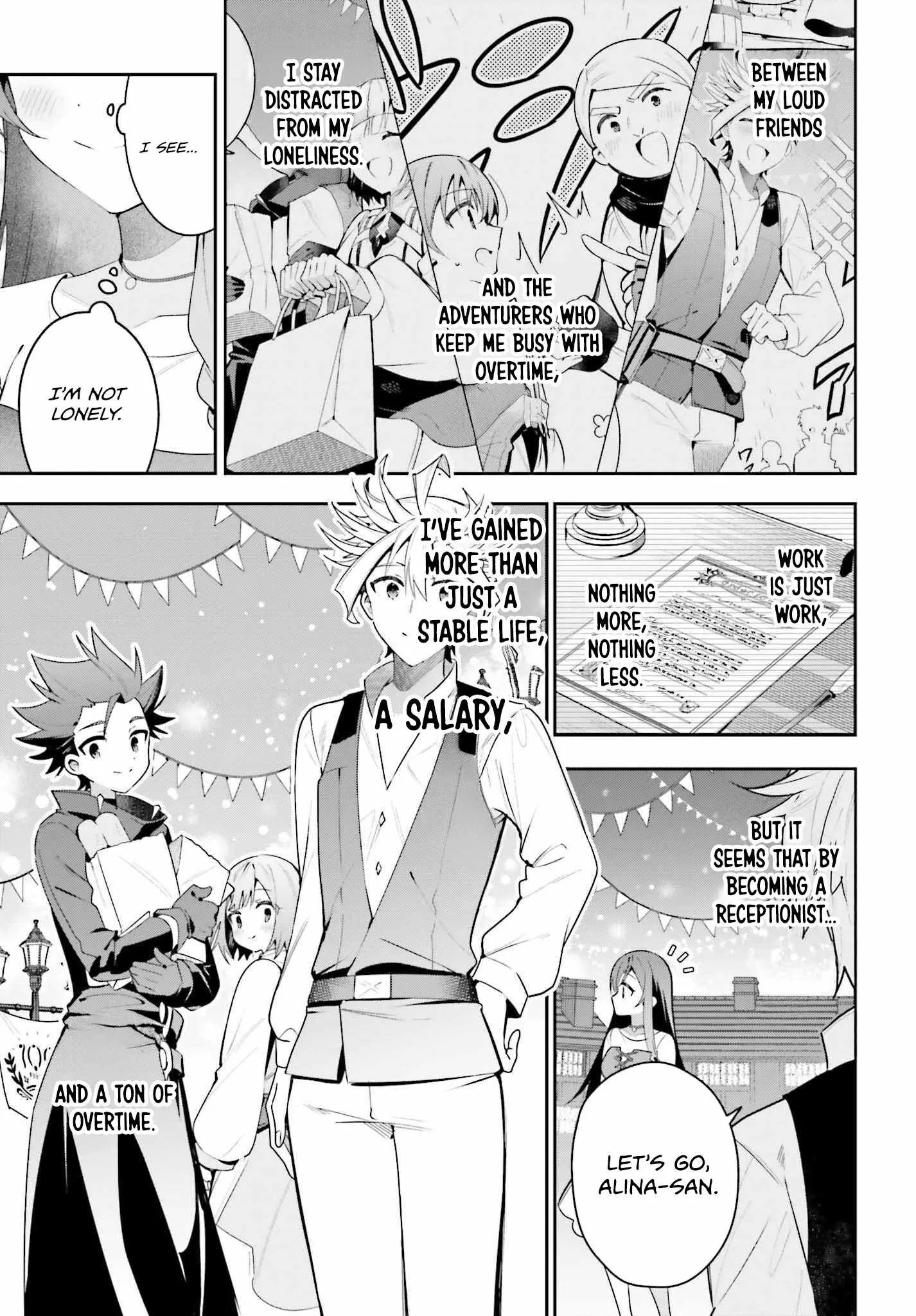 I’m the guild receptionist, but since I don’t want to work overtime, I think I’ll just solo the boss Chapter 39 page 32