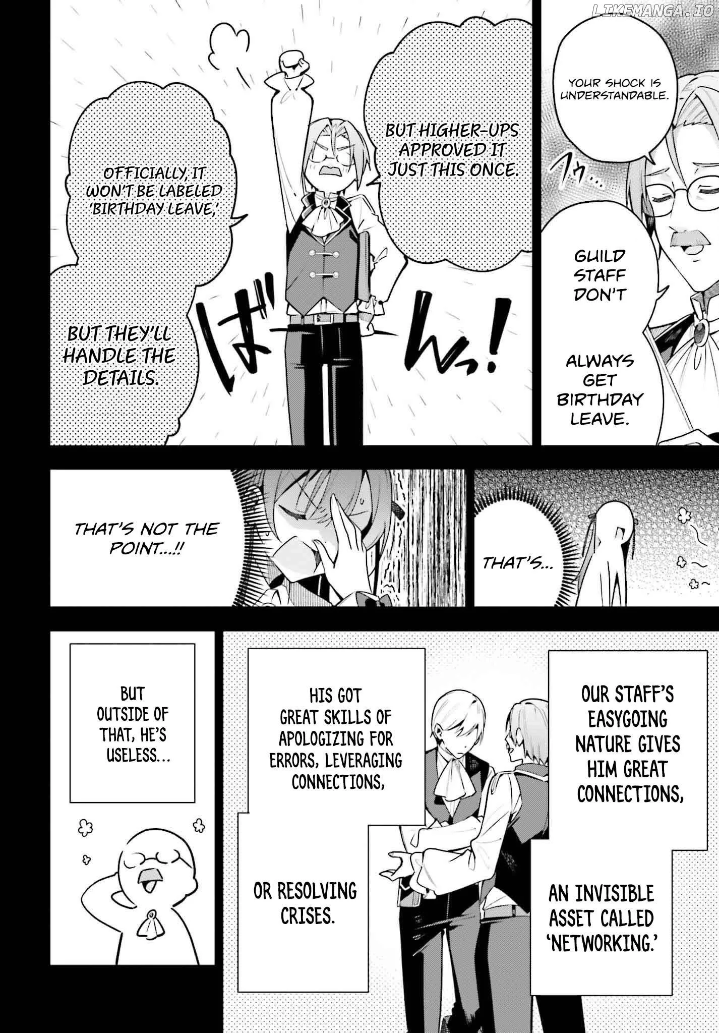 I’m the guild receptionist, but since I don’t want to work overtime, I think I’ll just solo the boss Chapter 41 page 6