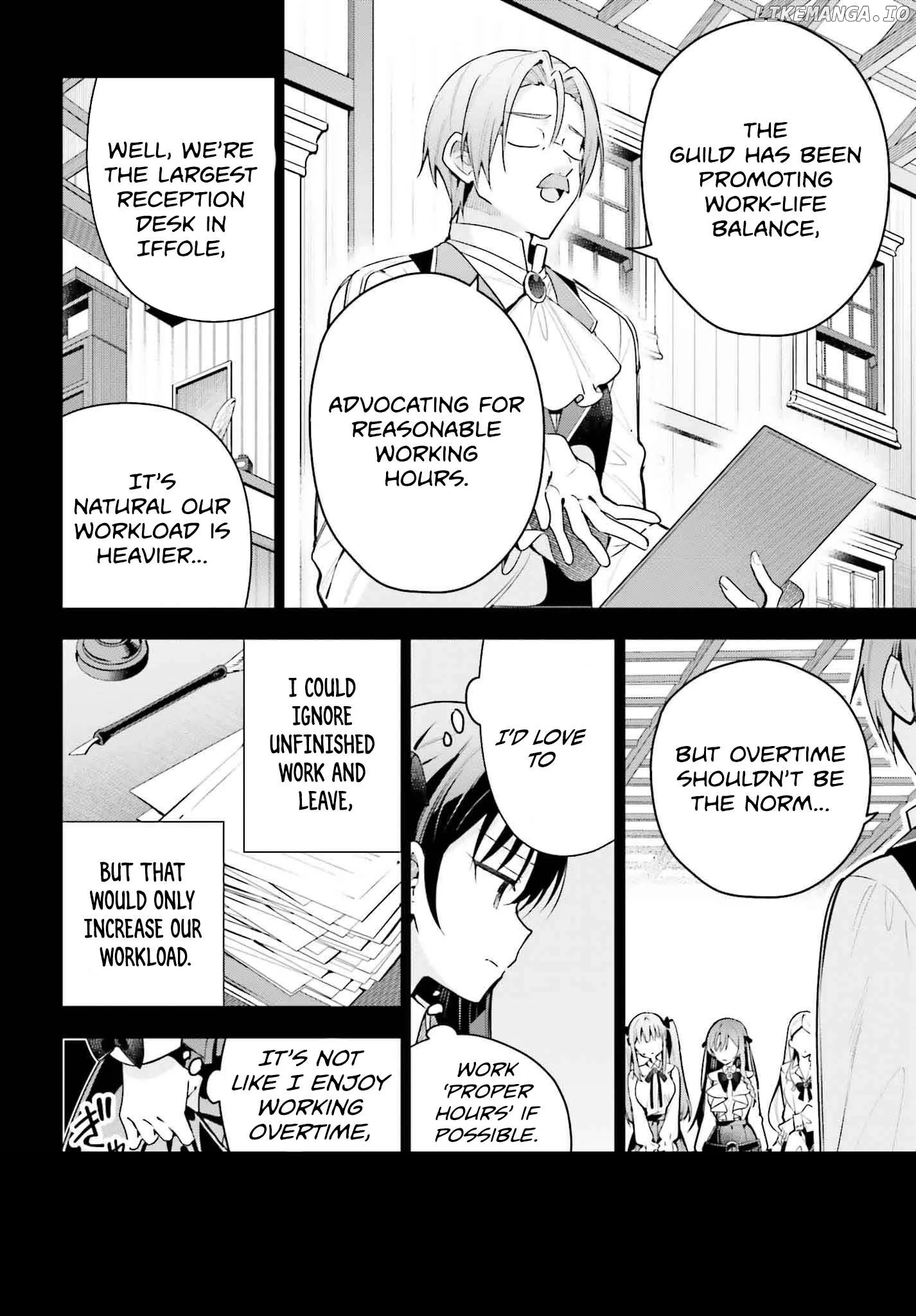 I’m the guild receptionist, but since I don’t want to work overtime, I think I’ll just solo the boss Chapter 41 page 2