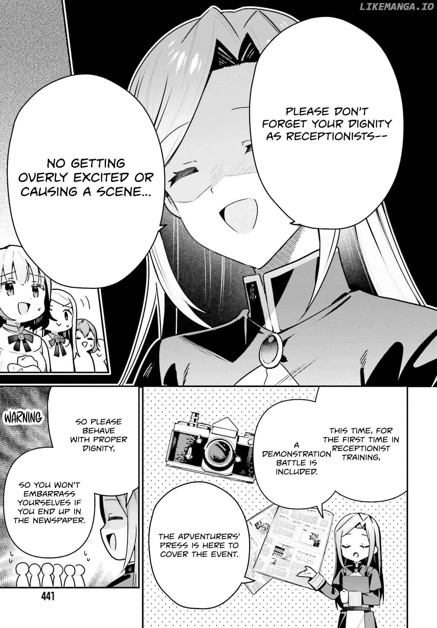 I’m the guild receptionist, but since I don’t want to work overtime, I think I’ll just solo the boss Chapter 42 page 12