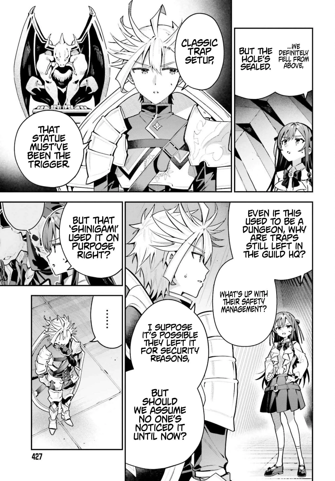 I’m the guild receptionist, but since I don’t want to work overtime, I think I’ll just solo the boss Chapter 46.1 page 3