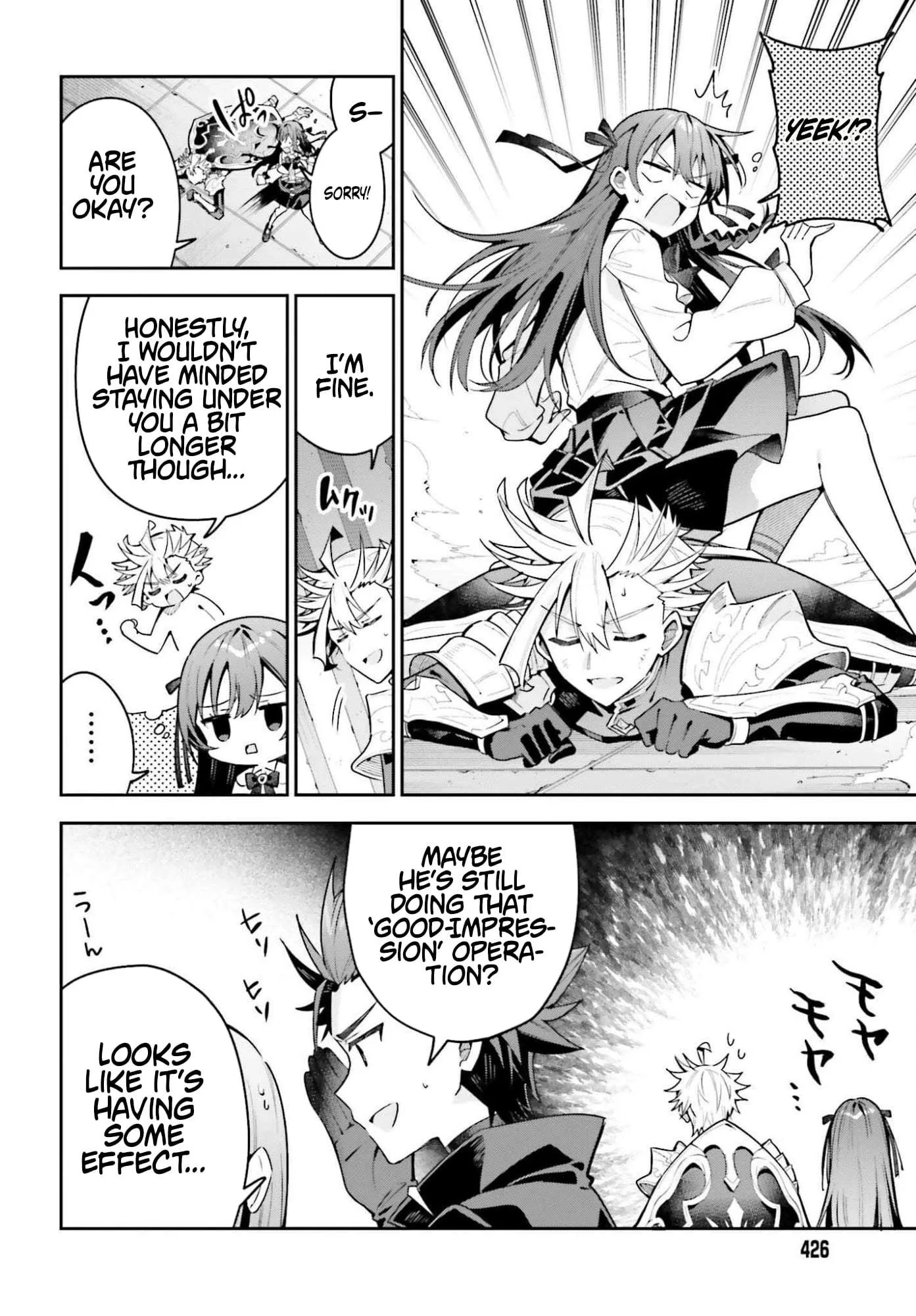 I’m the guild receptionist, but since I don’t want to work overtime, I think I’ll just solo the boss Chapter 46.1 page 2