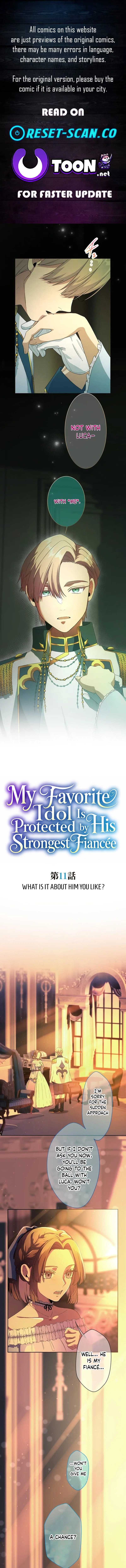 My Favorite Idol Is Protected by His Strongest Fiancée Chapter 11 page 1