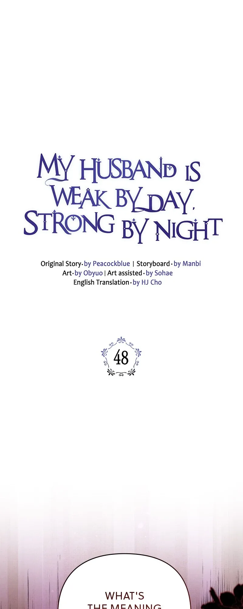 My Husband is Weak by Day, Strong by Night Chapter 48 page 2