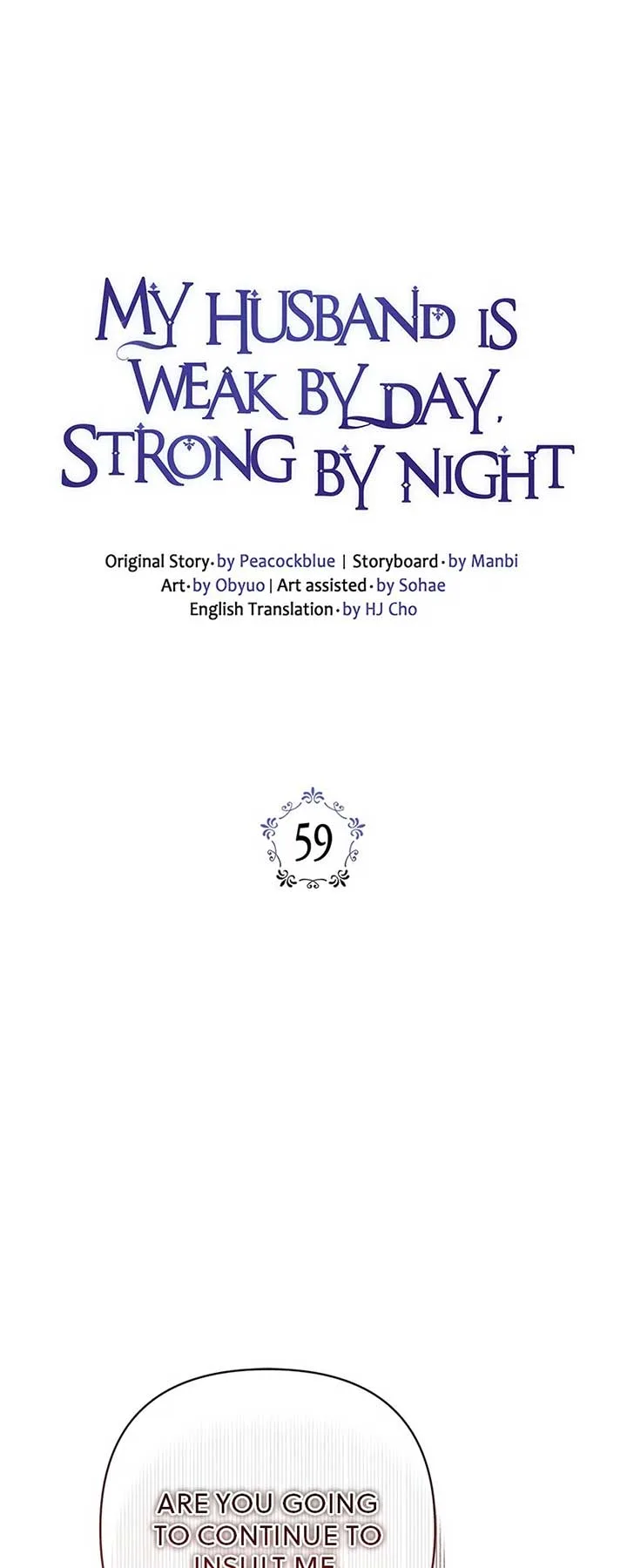 My Husband is Weak by Day, Strong by Night Chapter 59 page 3