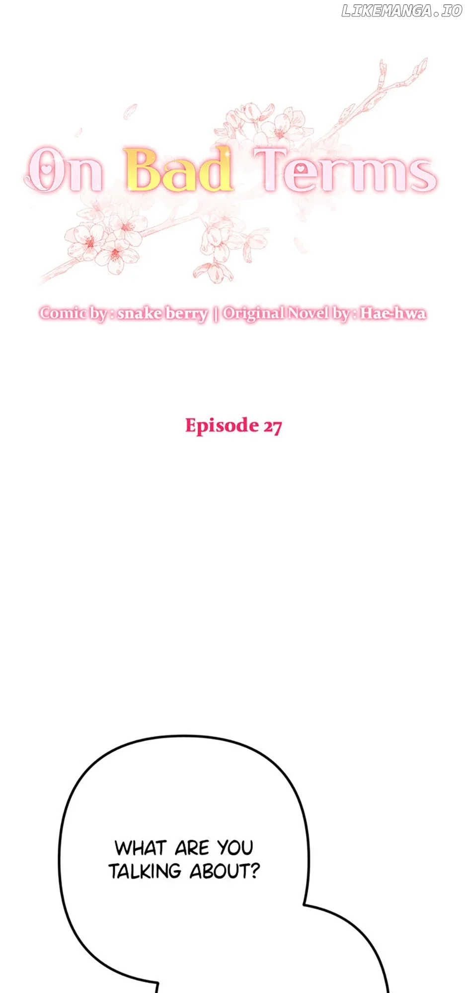 On Bad Terms [Official] Chapter 27 page 2