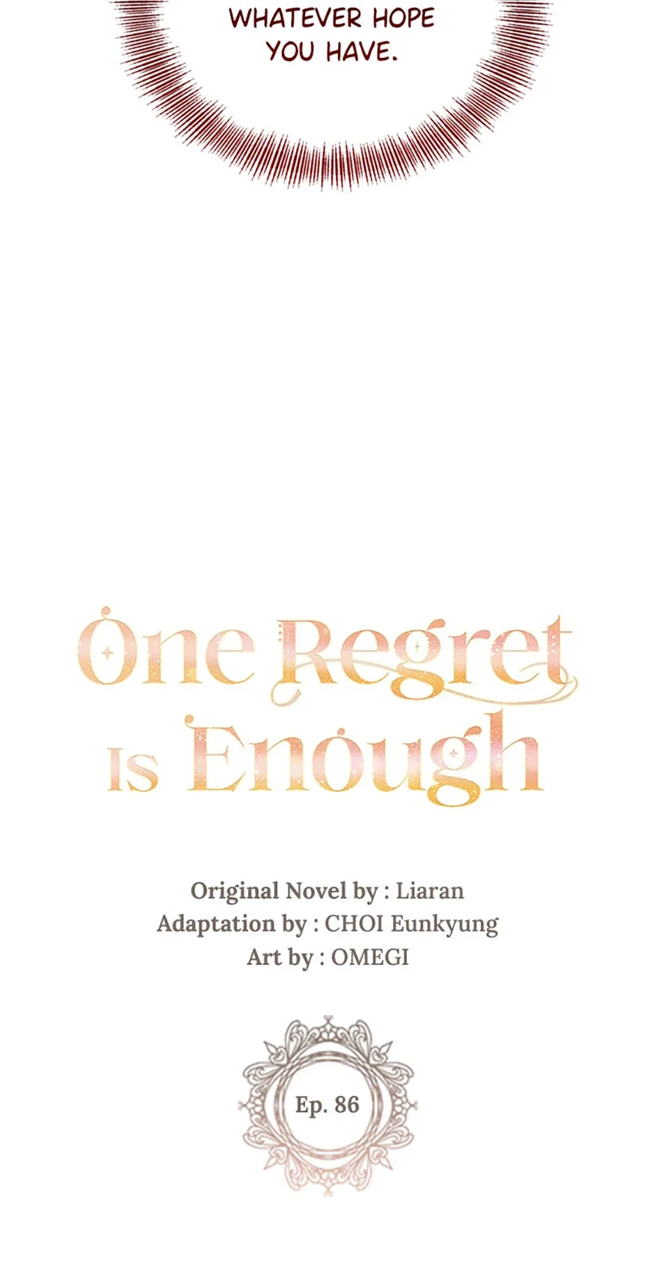 One Regret Is Enough Chapter 86 page 4