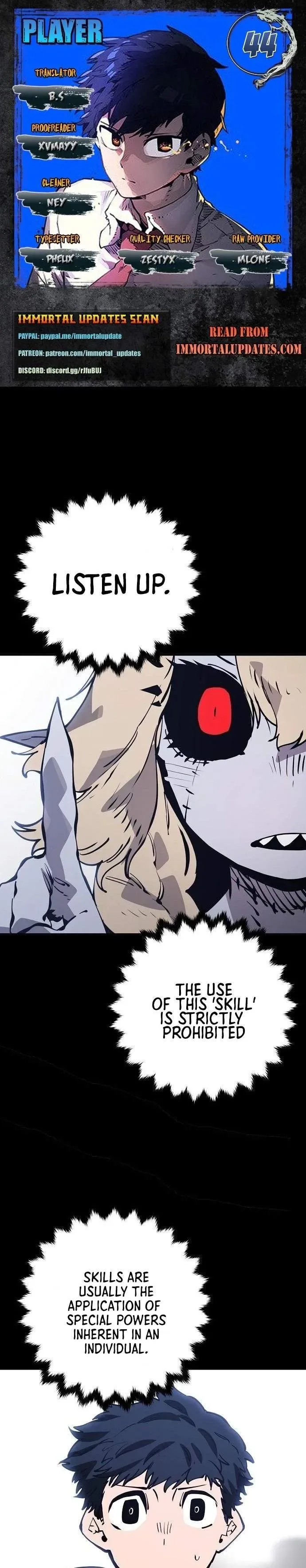 Player Super Justice Chapter 44 page 1