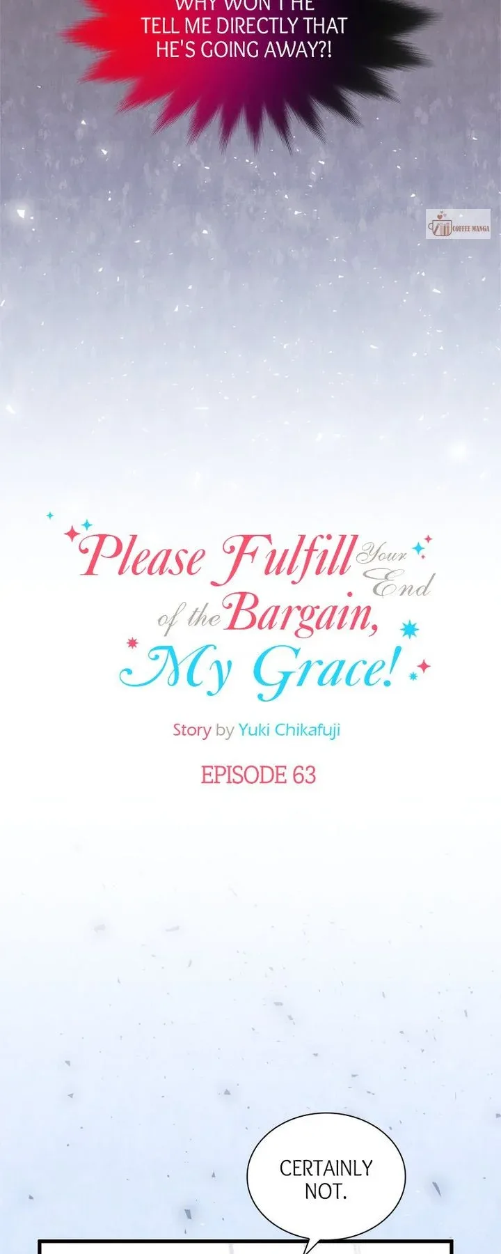 Please Fulfill Your End of the Bargain, My Grace! Chapter 63 page 4