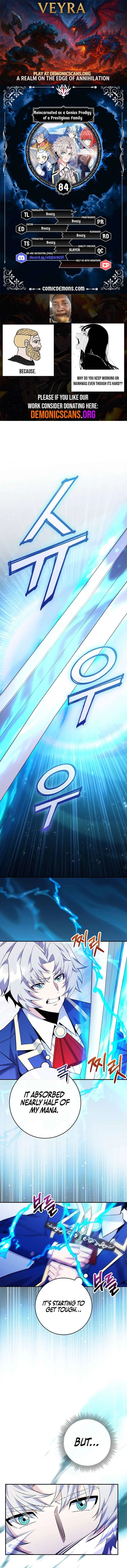 Reincarnated as a Genius Prodigy of a Prestigious Family Chapter 84 page 1