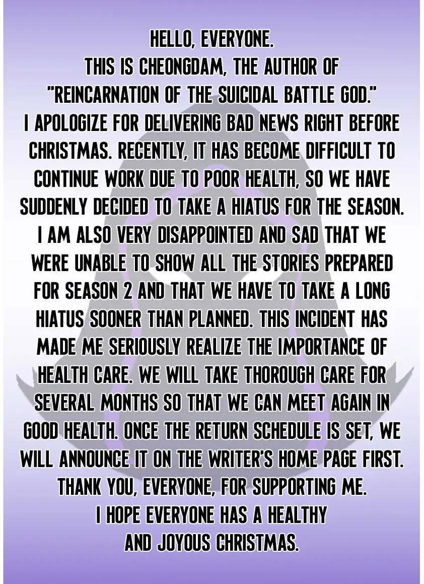 Reincarnation of the Suicidal Battle God Chapter 101.5 page 2