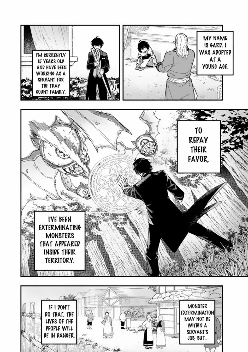 Gomi Ika da to Tsuihousareta Shounin, Jitsu wa Zensei Kensha desu Chapter 1 page 4