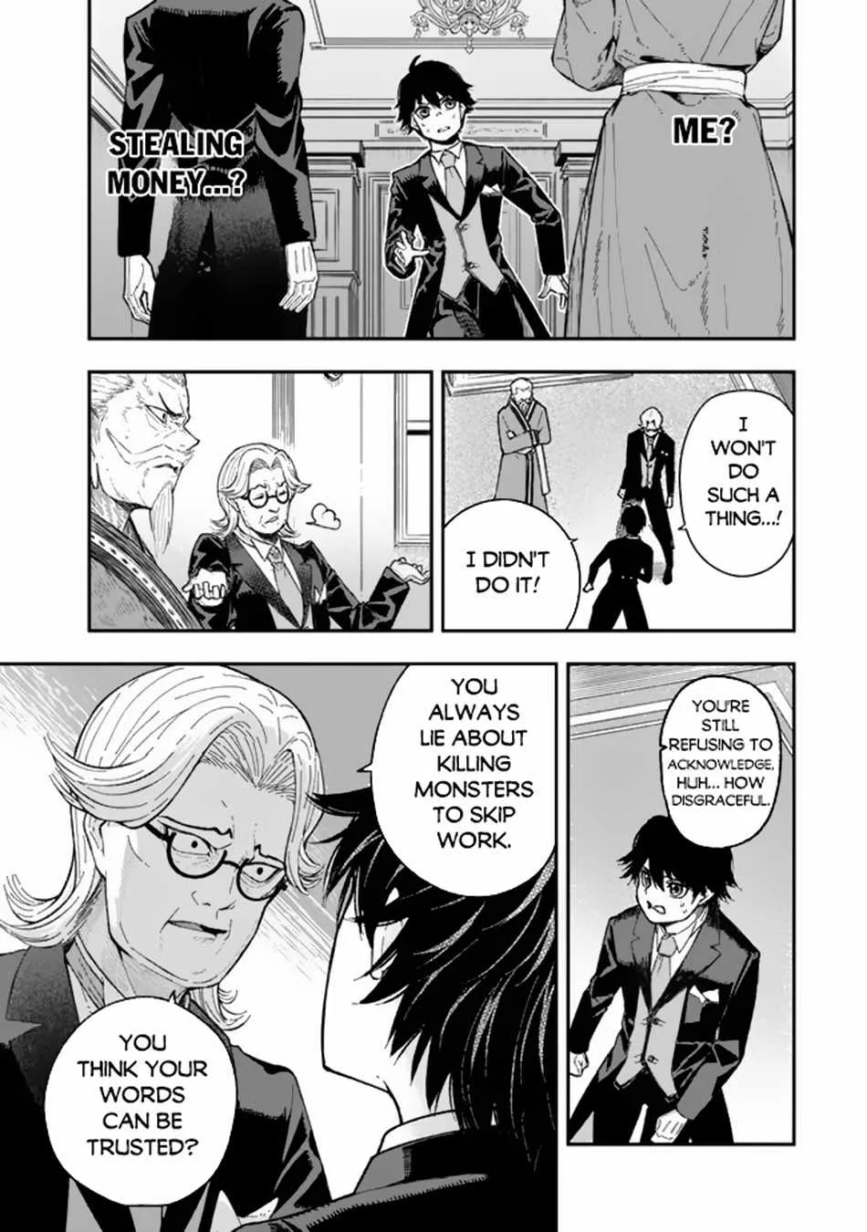 Gomi Ika da to Tsuihousareta Shounin, Jitsu wa Zensei Kensha desu Chapter 1 page 7