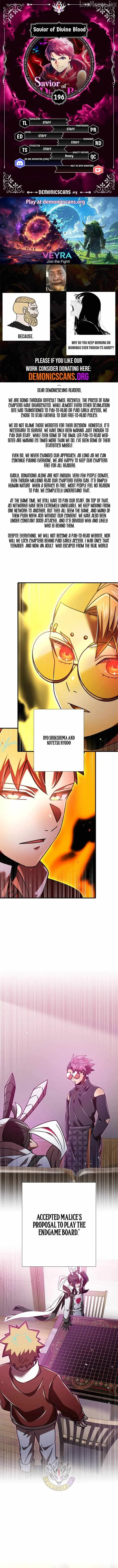 Savior of Divine Blood ~Draw Out 0.00000001% To Become the Strongest~ Chapter 196 page 1