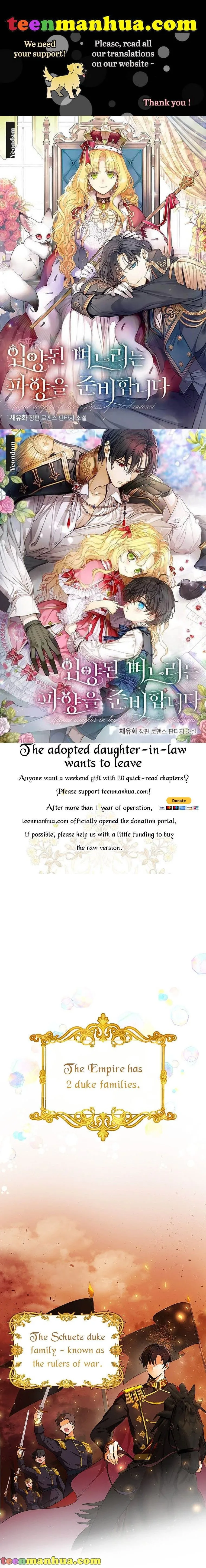 The adopted daughter-in-law wants to leave Chapter 1 page 2
