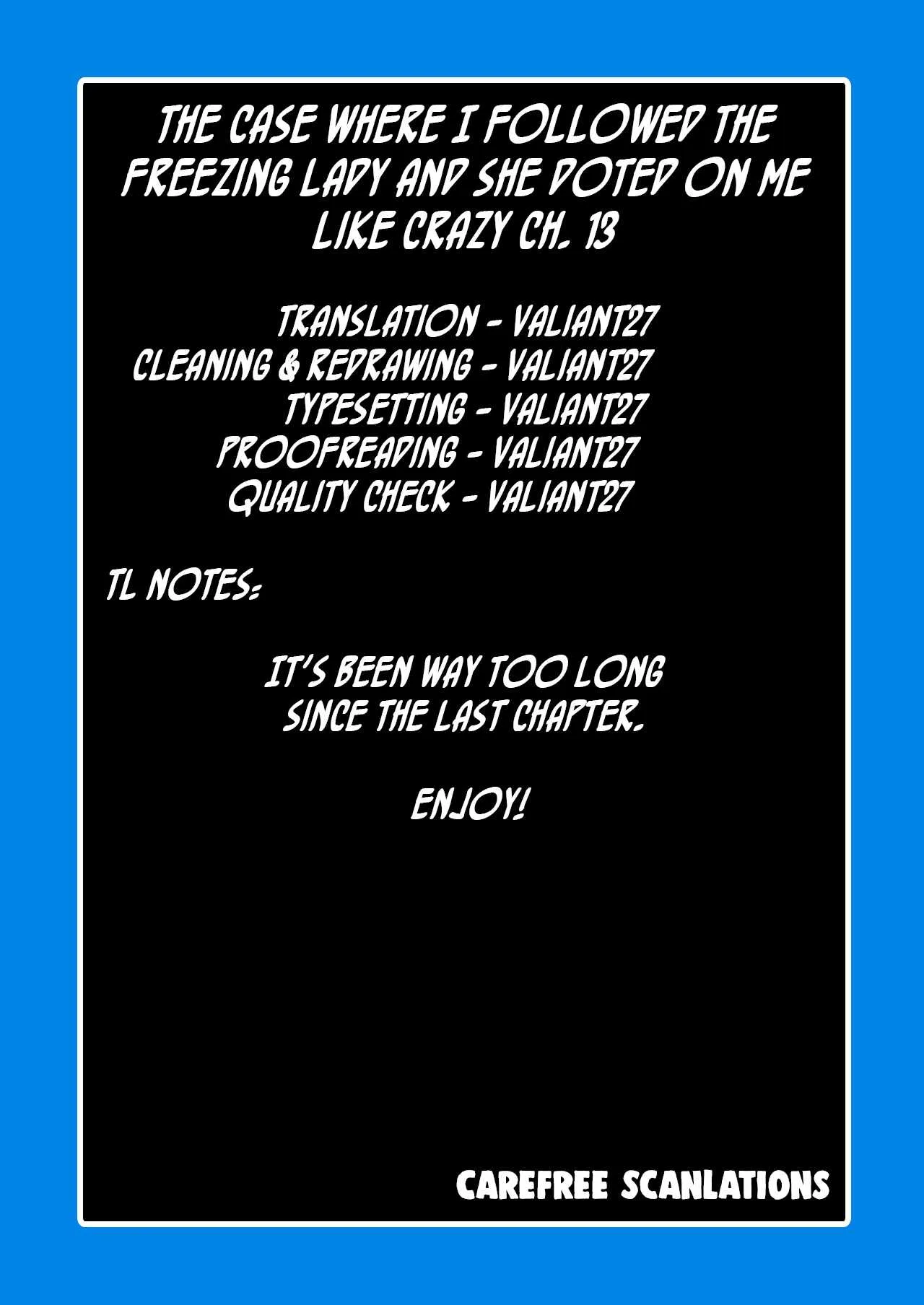 The Case Where I Followed the Freezing Lady and She Doted on Me Like Crazy Chapter 13 page 15