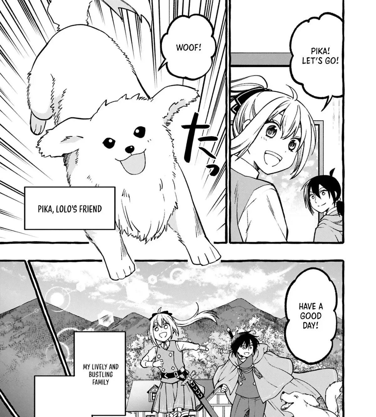 The Four Noble Siblings Won’t Give Up! ~Even Though We’re Little, We’ll Protect Our Precious Family Together with Our Big Fluffy Friends! Chapter 1 page 14