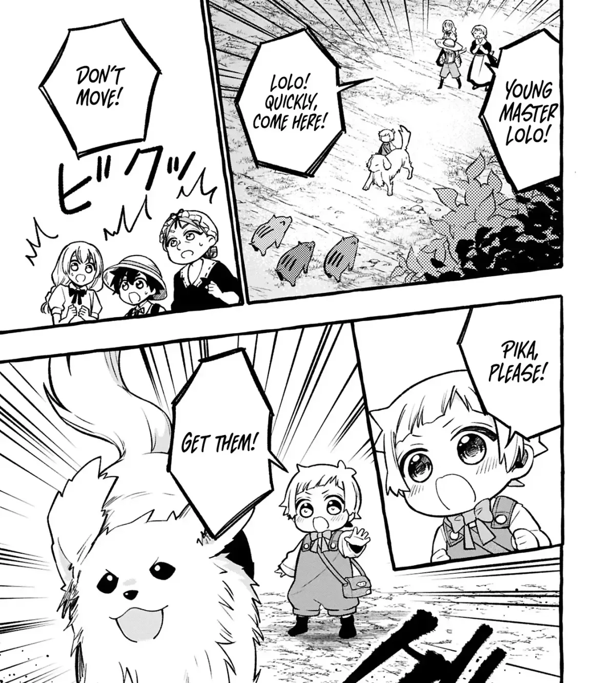 The Four Noble Siblings Won’t Give Up! ~Even Though We’re Little, We’ll Protect Our Precious Family Together with Our Big Fluffy Friends! Chapter 3.1 page 14