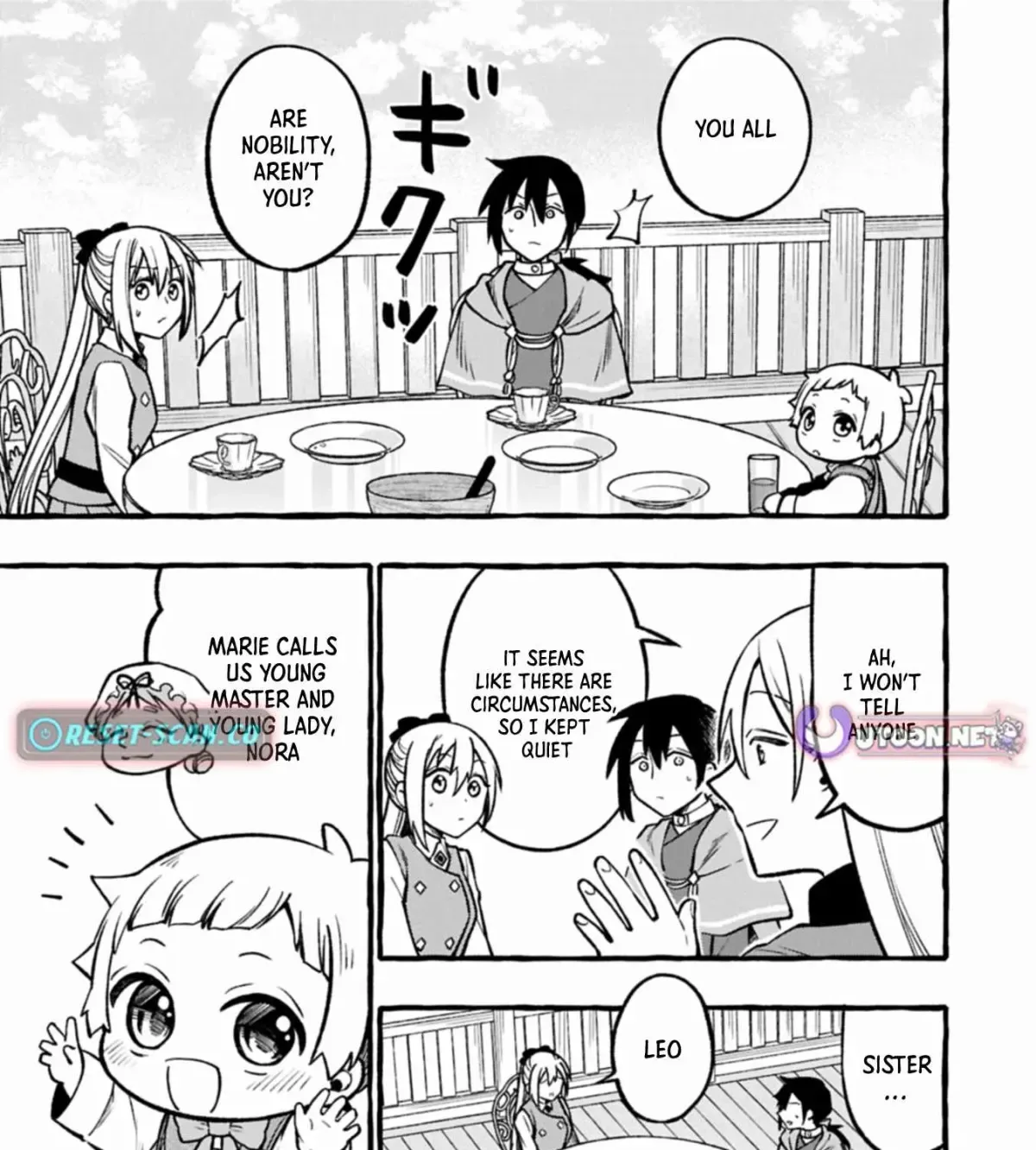 The Four Noble Siblings Won’t Give Up! ~Even Though We’re Little, We’ll Protect Our Precious Family Together with Our Big Fluffy Friends! Chapter 5.1 page 34