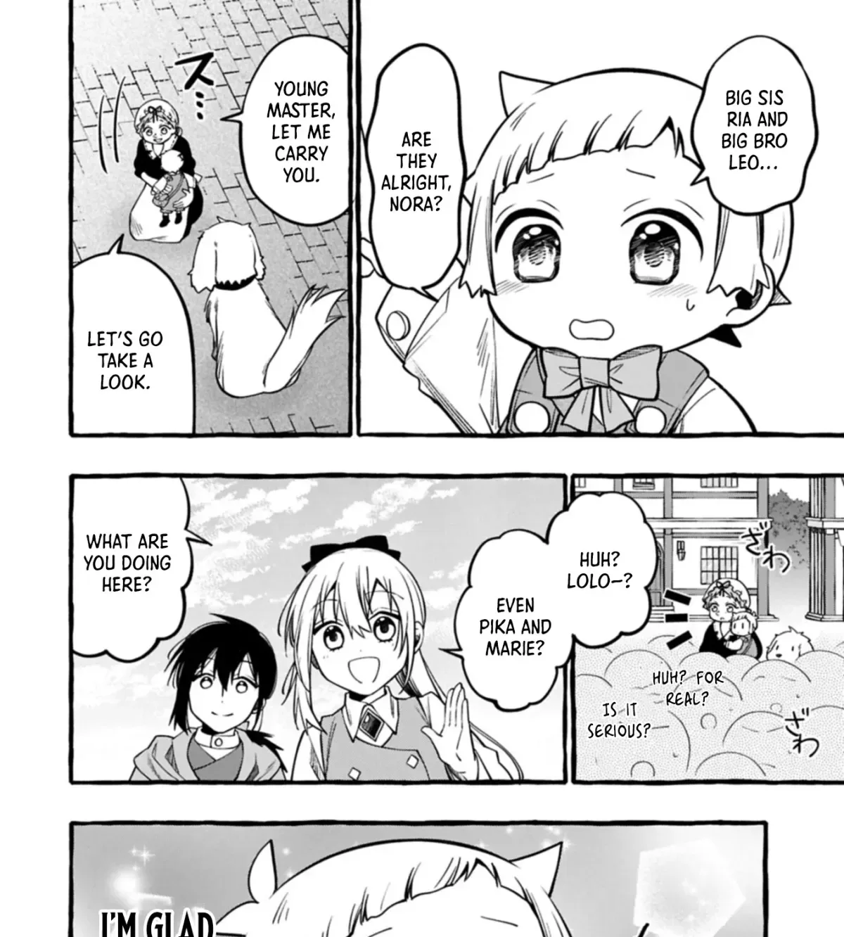 The Four Noble Siblings Won’t Give Up! ~Even Though We’re Little, We’ll Protect Our Precious Family Together with Our Big Fluffy Friends! Chapter 7.1 page 12