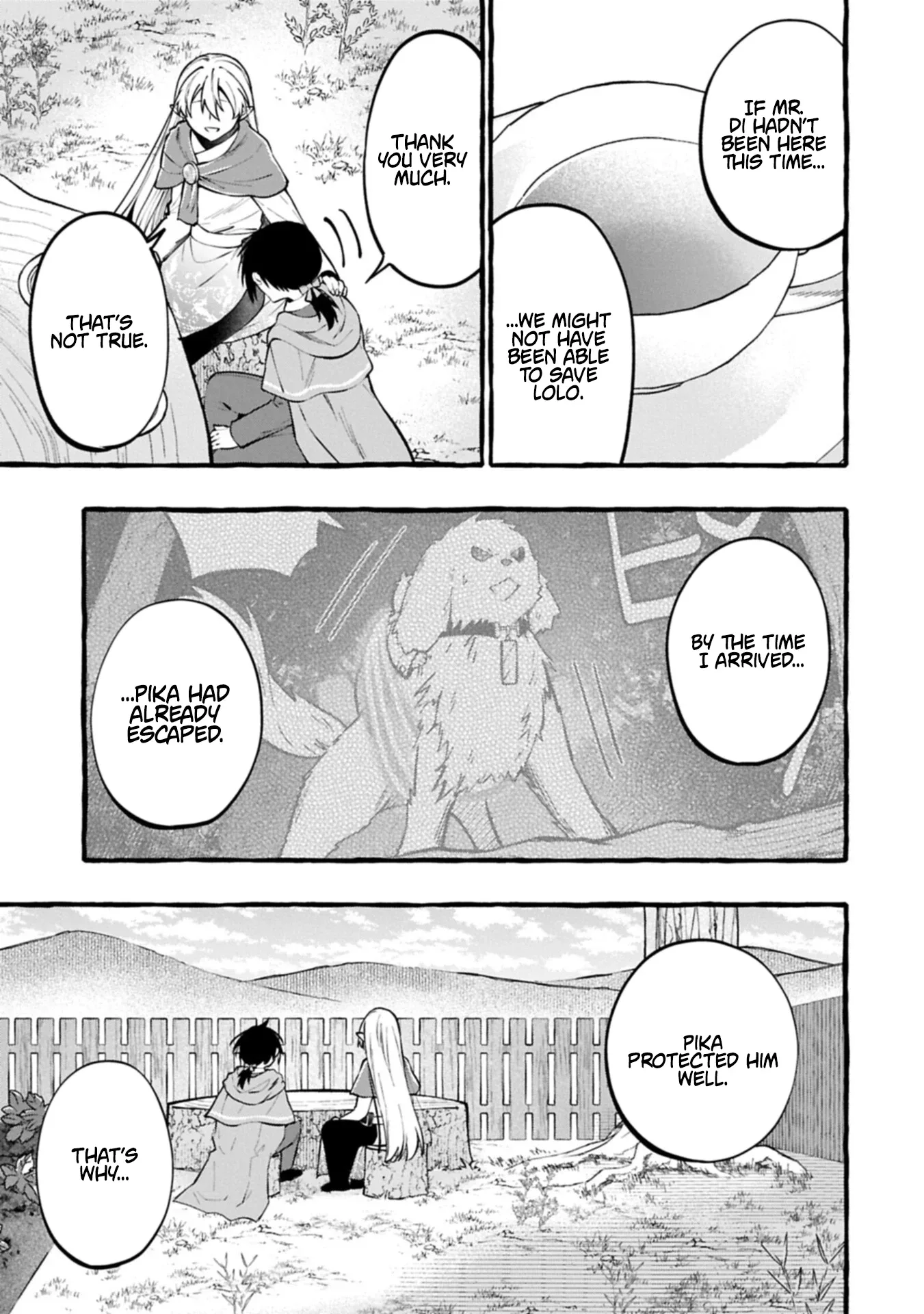 The Four Noble Siblings Won’t Give Up! ~Even Though We’re Little, We’ll Protect Our Precious Family Together with Our Big Fluffy Friends! Chapter 12.2 page 13