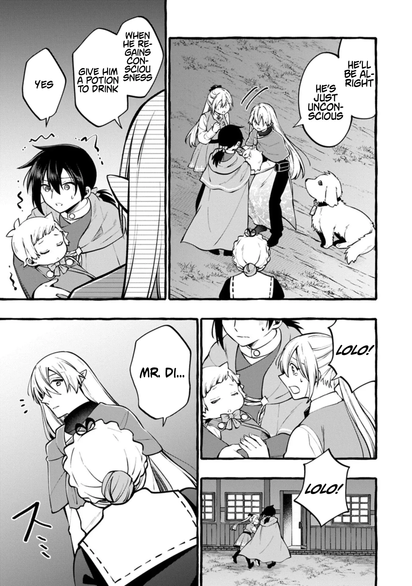 The Four Noble Siblings Won’t Give Up! ~Even Though We’re Little, We’ll Protect Our Precious Family Together with Our Big Fluffy Friends! Chapter 12.1 page 9