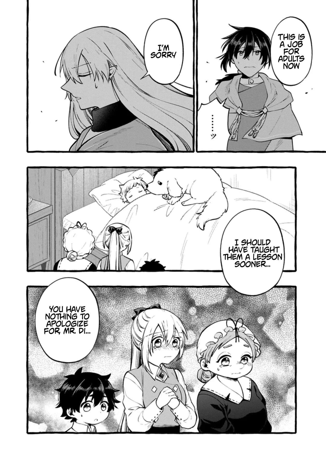 The Four Noble Siblings Won’t Give Up! ~Even Though We’re Little, We’ll Protect Our Precious Family Together with Our Big Fluffy Friends! Chapter 12.1 page 14