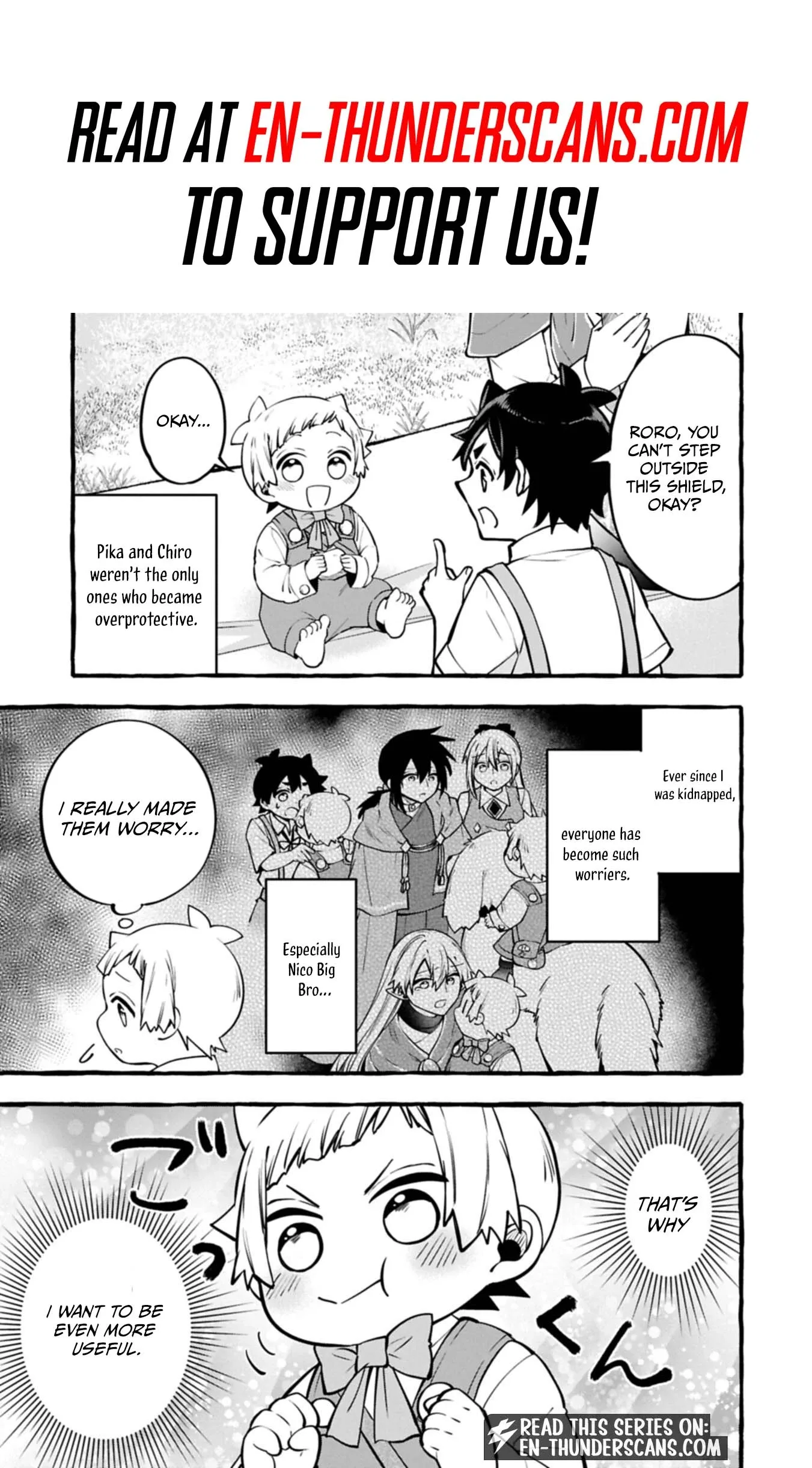 The Four Noble Siblings Won’t Give Up! ~Even Though We’re Little, We’ll Protect Our Precious Family Together with Our Big Fluffy Friends! Chapter 14.2 page 2