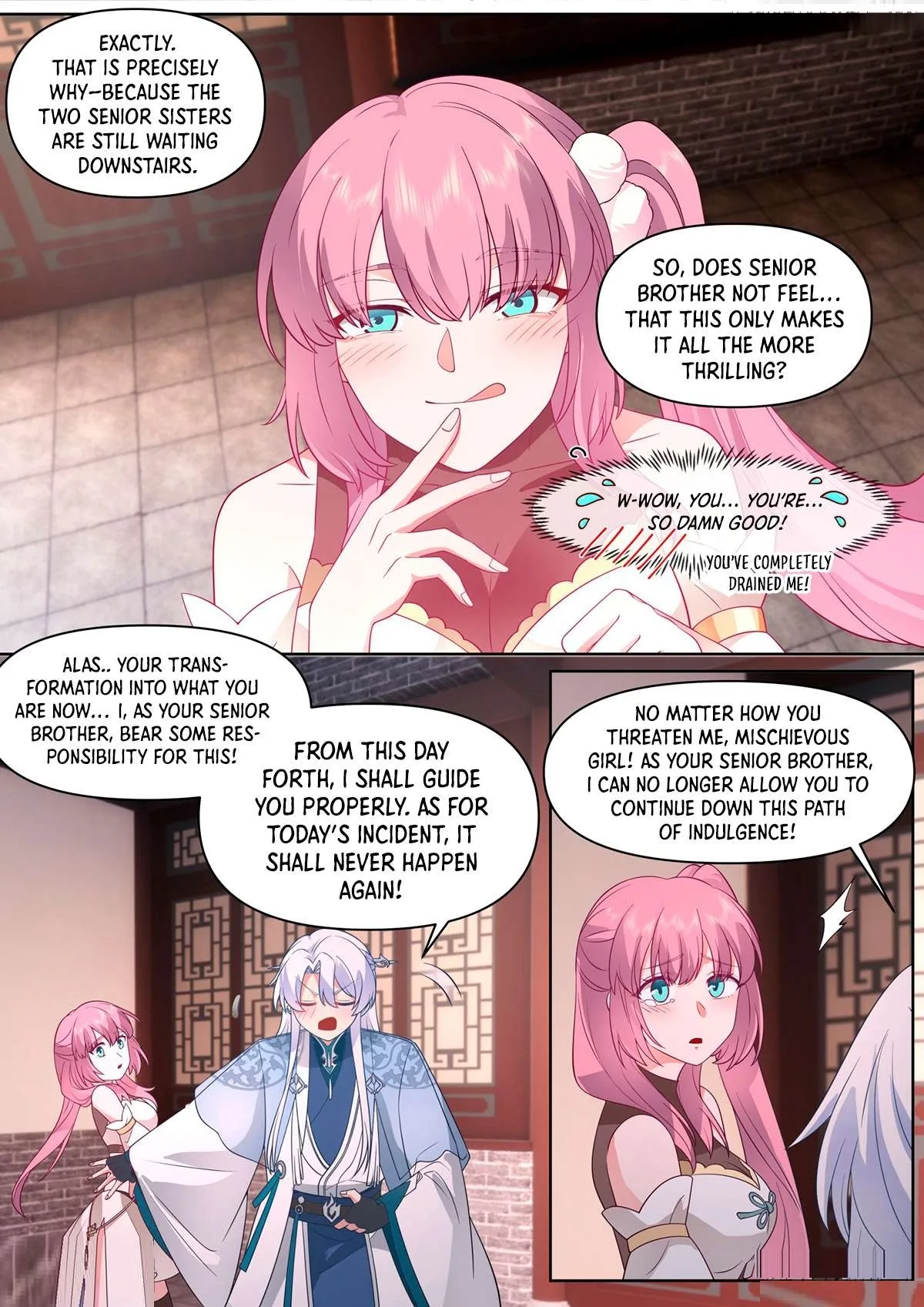 The Great Villain Senior Brother and All of His Yandere Junior Sisters Chapter 100 page 4