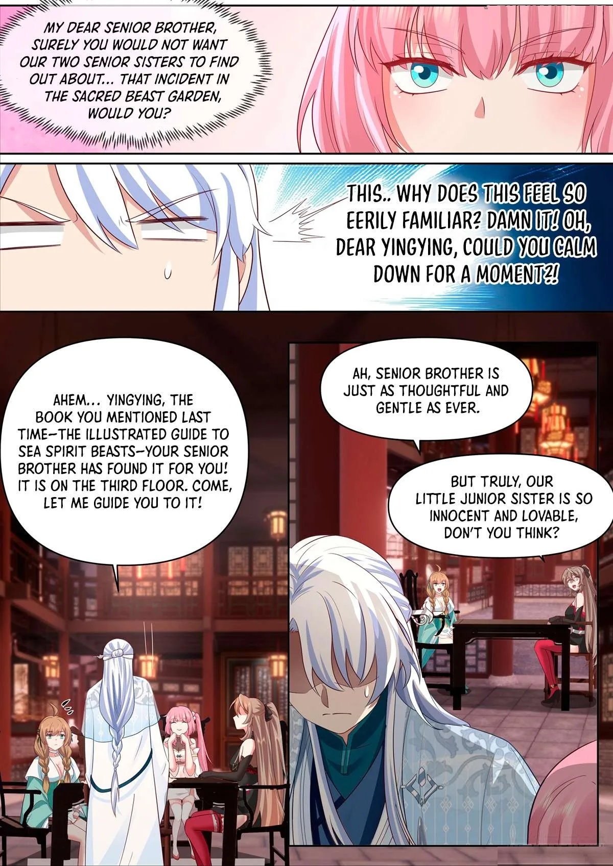 The Great Villain Senior Brother and All of His Yandere Junior Sisters Chapter 100 page 2