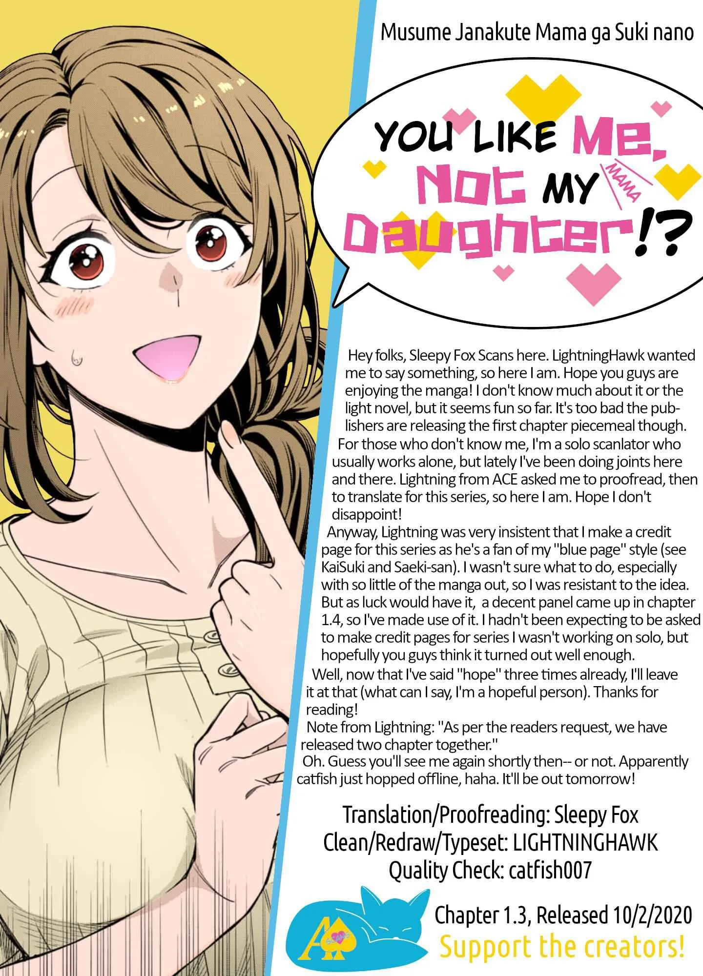 You Like Me (Mama), Not My Daughter!? Chapter 1.3 page 10