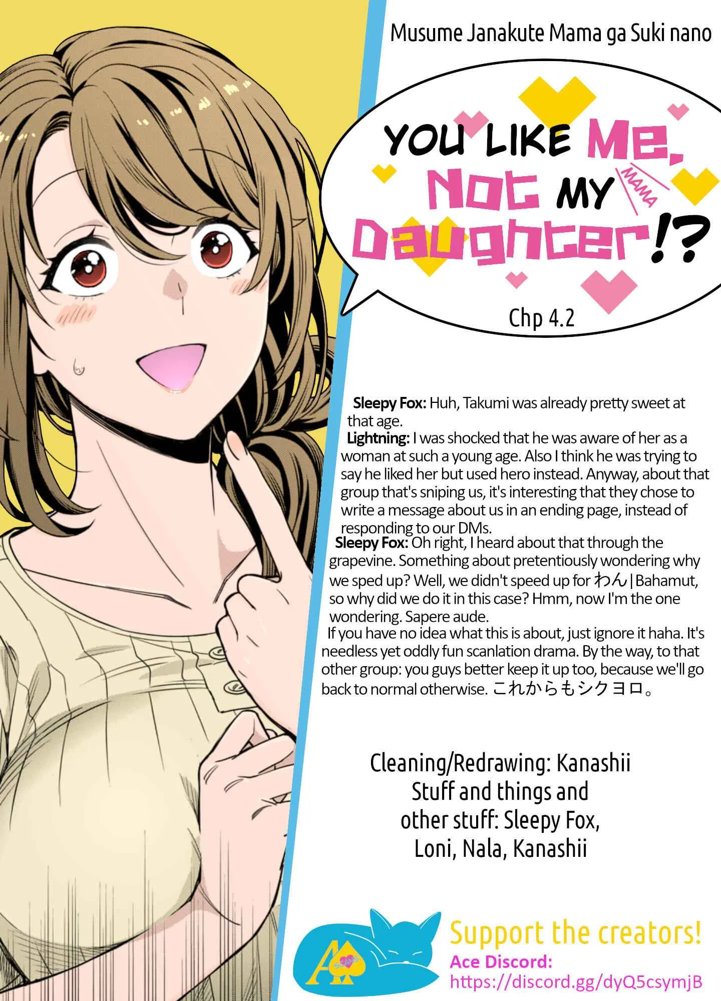 You Like Me (Mama), Not My Daughter!? Chapter 4.2 page 9