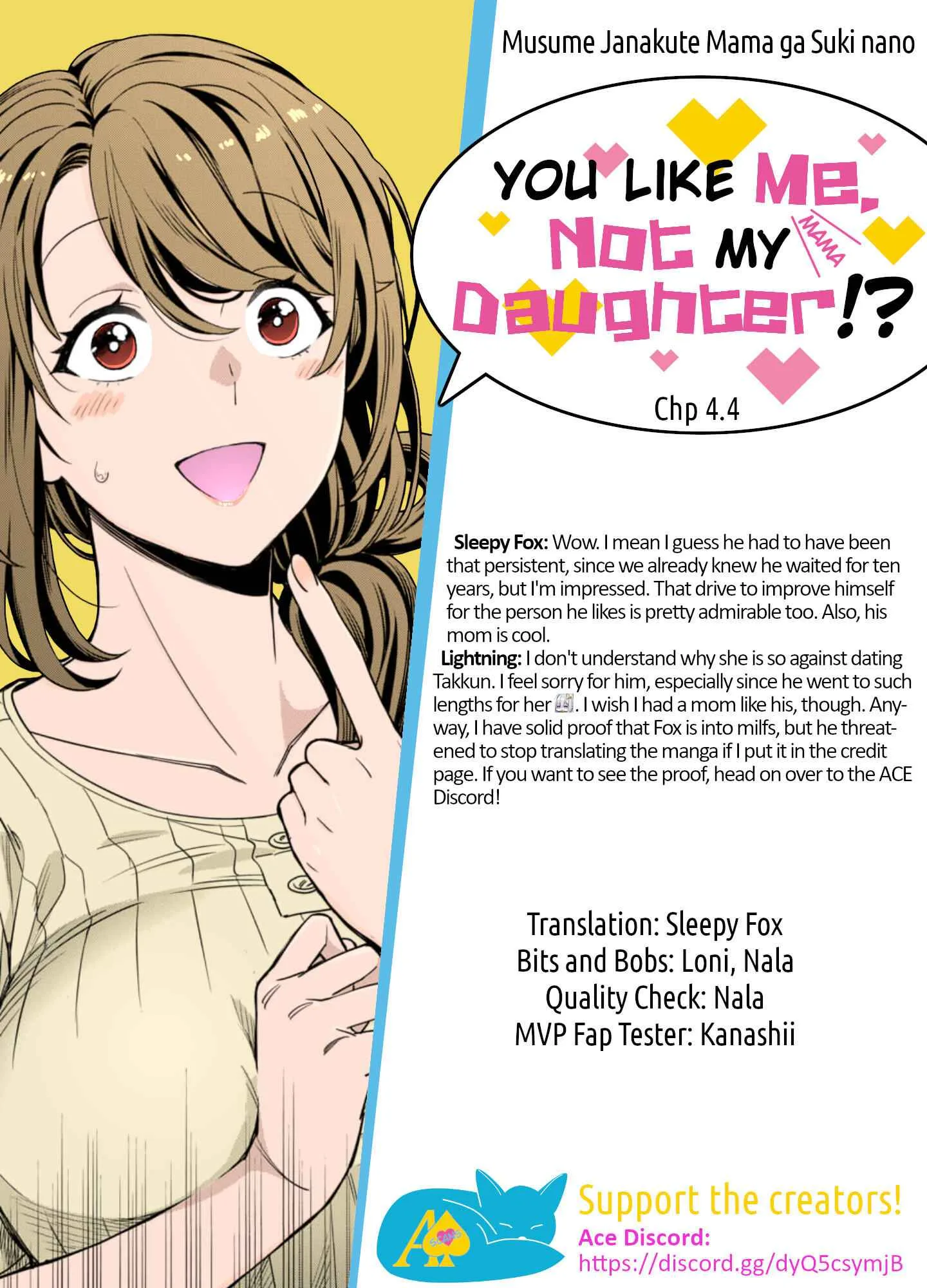 You Like Me (Mama), Not My Daughter!? Chapter 4.4 page 9