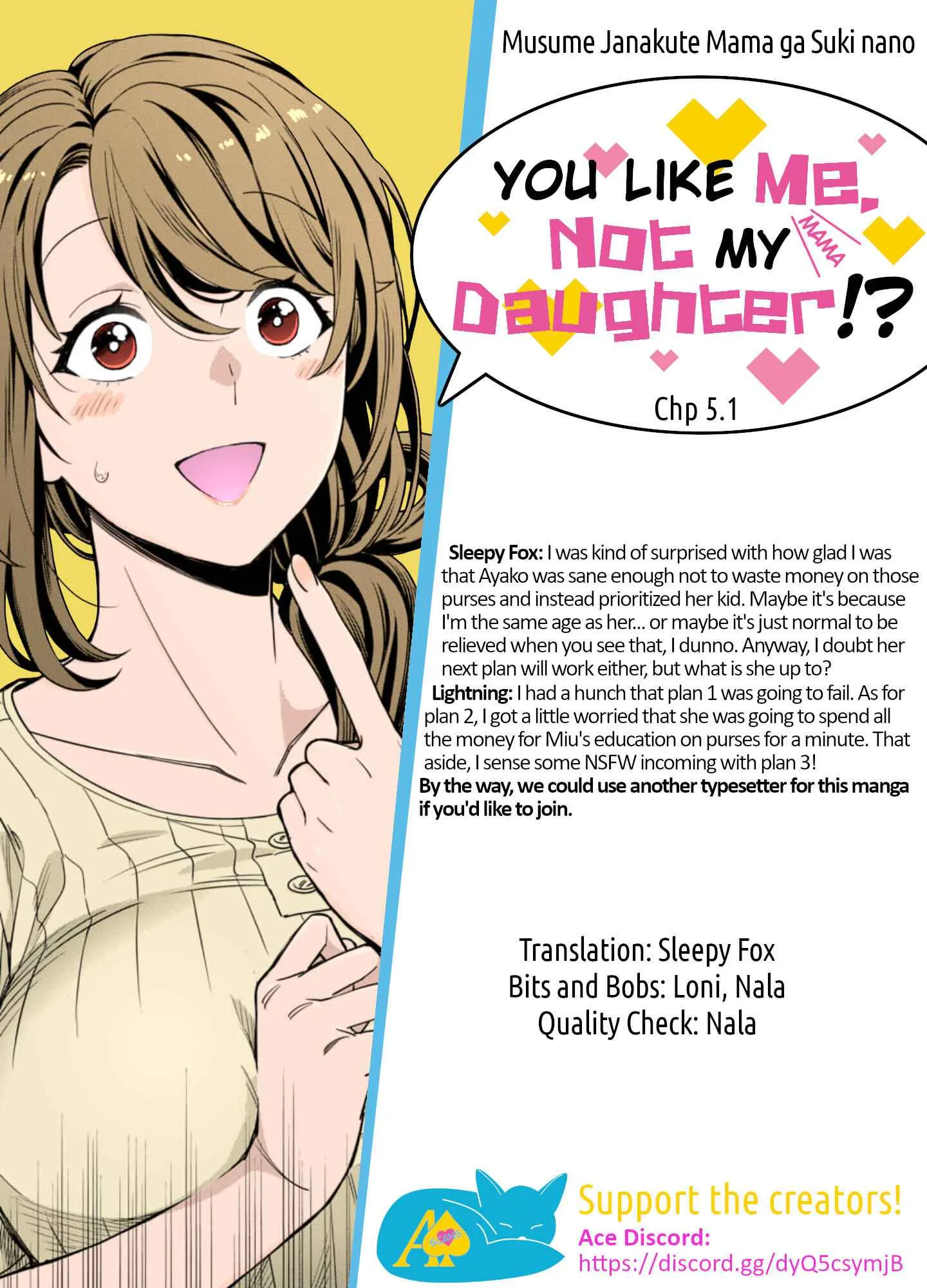 You Like Me (Mama), Not My Daughter!? Chapter 5.1 page 10