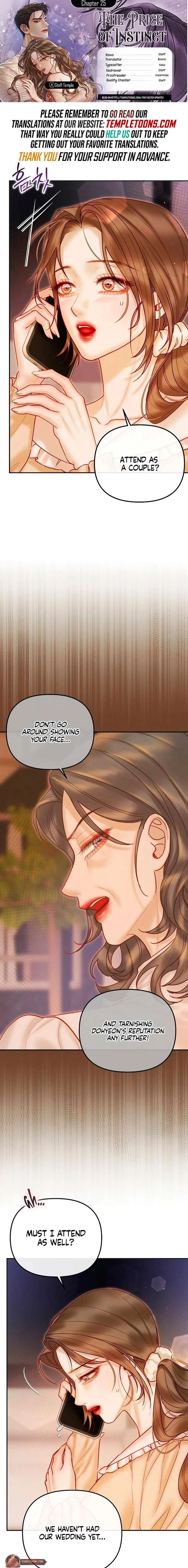 The Price of Instinct Chapter 25 page 1