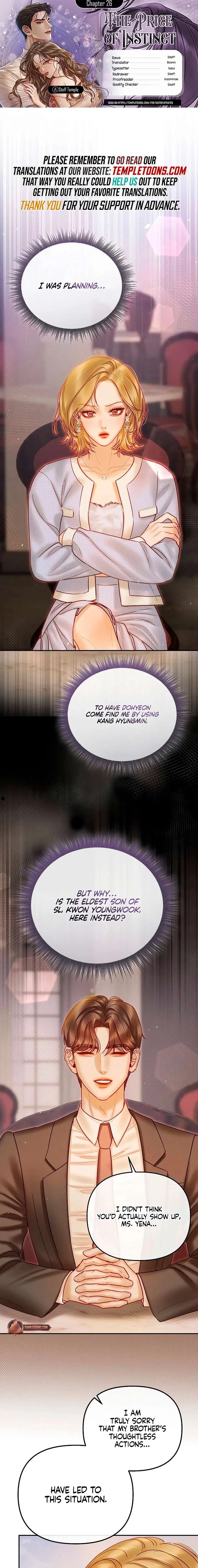 The Price of Instinct Chapter 26 page 1