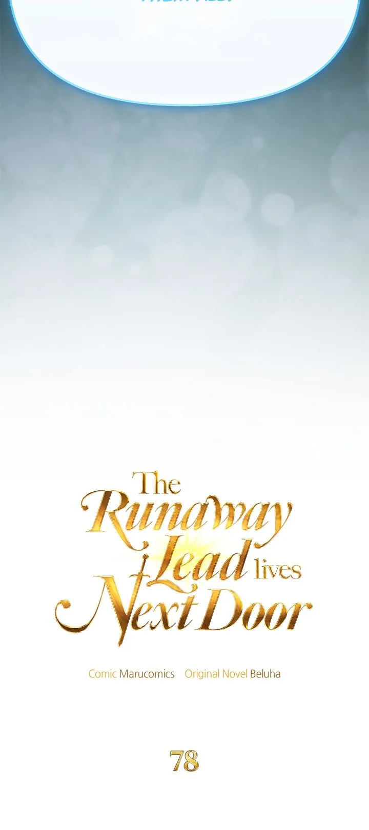The Runaway Lead Lives Next Door Chapter 78 page 77